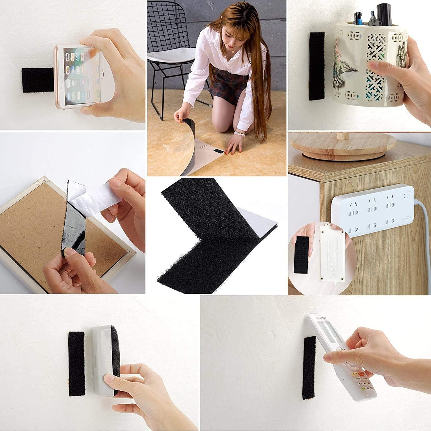 BRAVESHINE Cinta de Gancho y Bucle Adhesiva 1.2x10 cm