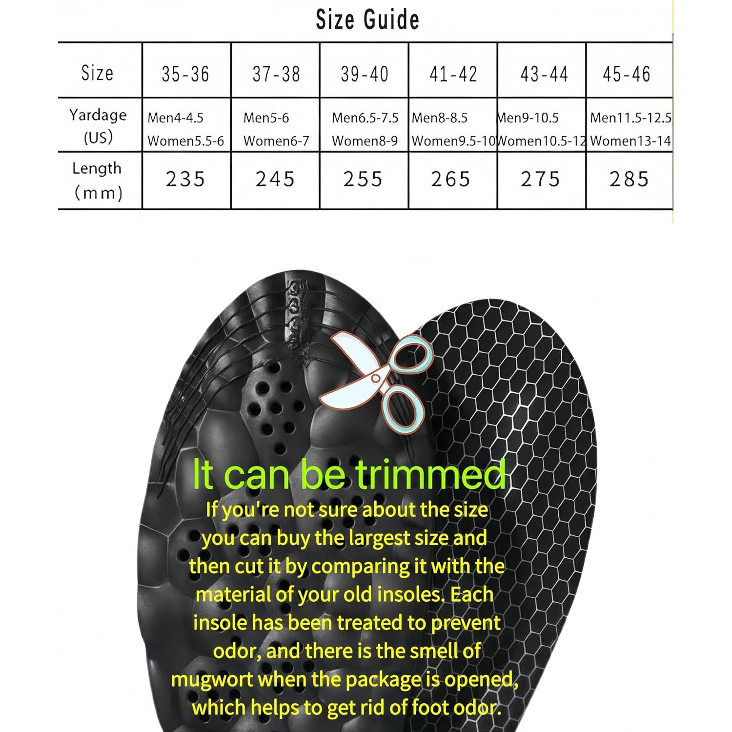 Plantillas Ortopédicas Dreamust 4D para Alivio de Dolor - Negro S