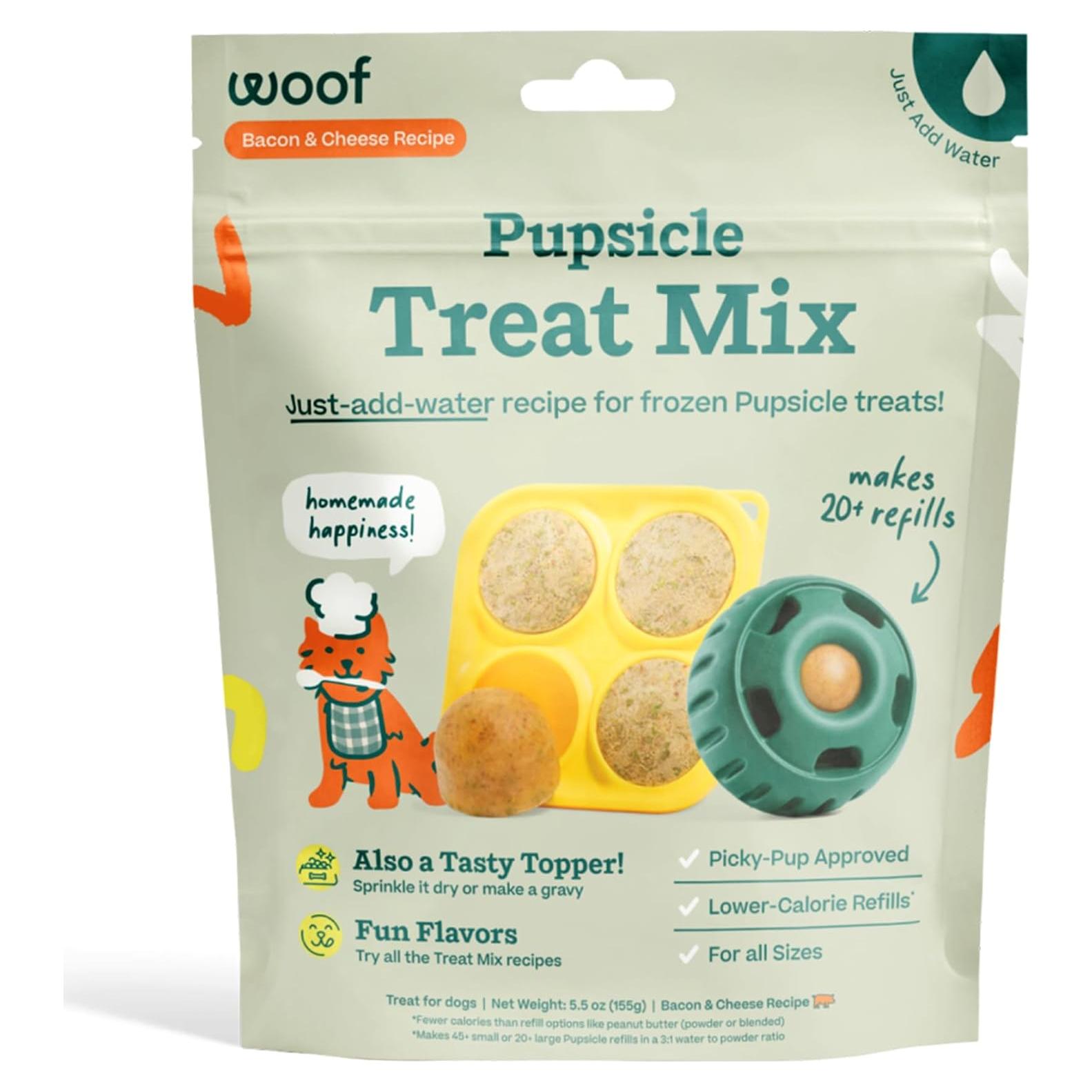 Mezcla Pupsicle WOOF Tocino y Queso - 20 Pops DIY Saludables