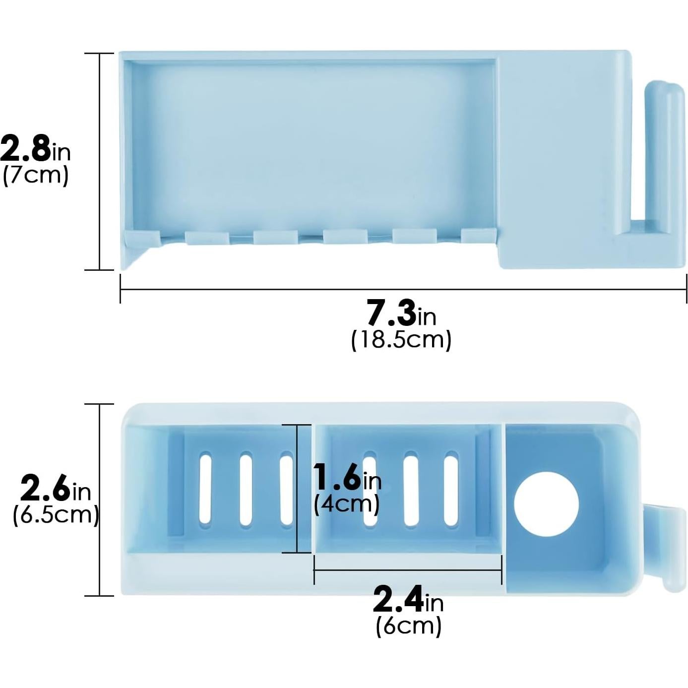 Soporte de Cepillos de Dientes LUEXBOX Azul 5 Compartimentos