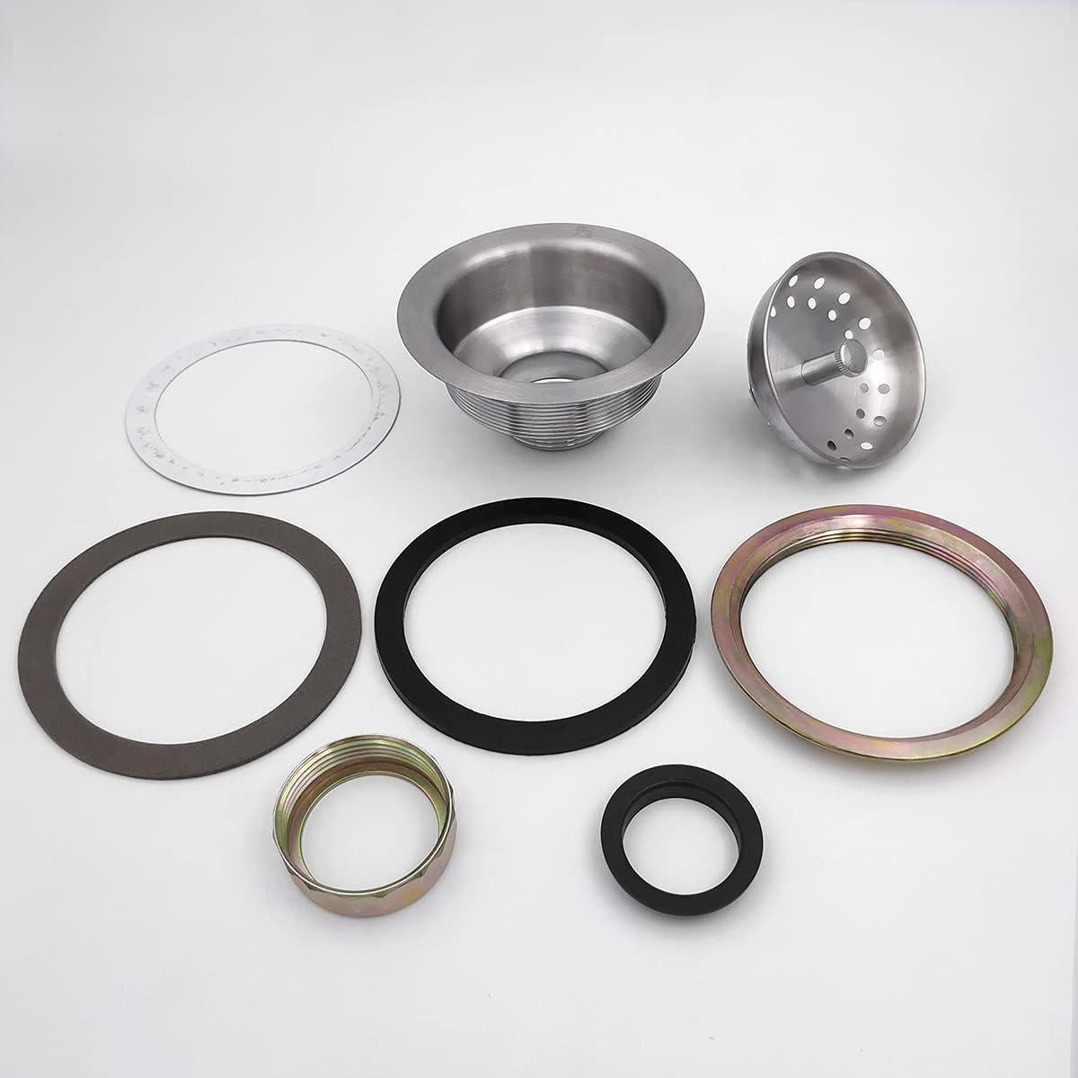 Colador de desagüe EADOT 3.5" nikel cepillado para fregadero