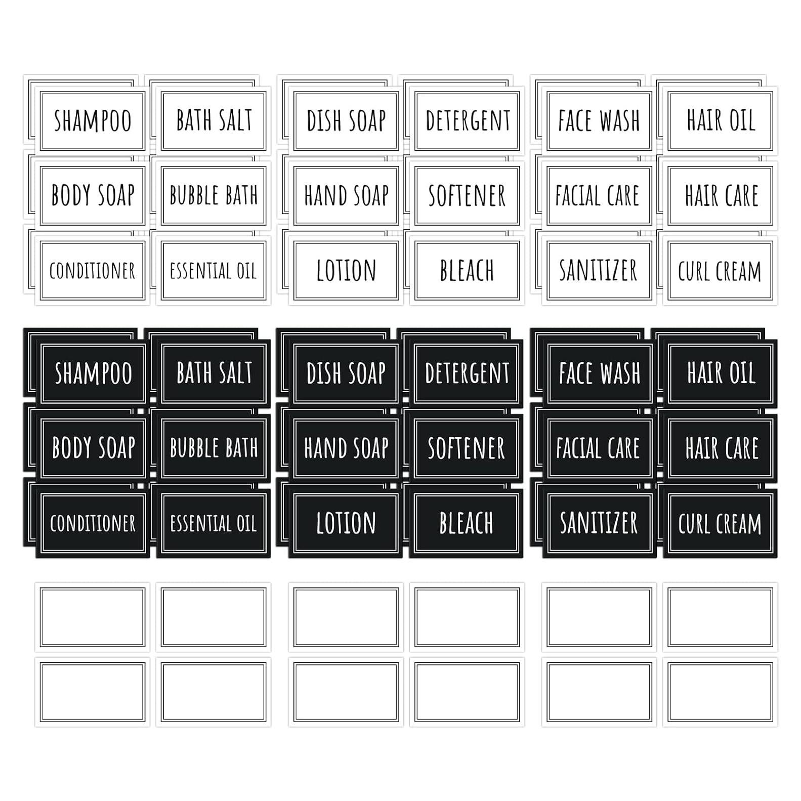 Etiquetas Impermeables Autoadhesivas Segbeauty 84 Piezas