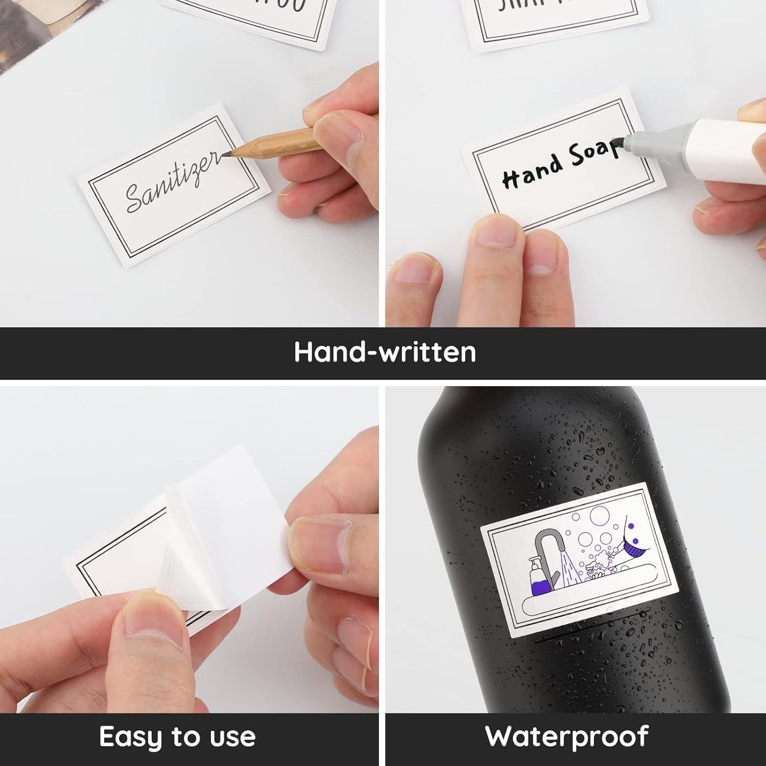 Etiquetas Impermeables Autoadhesivas Segbeauty 84 Piezas