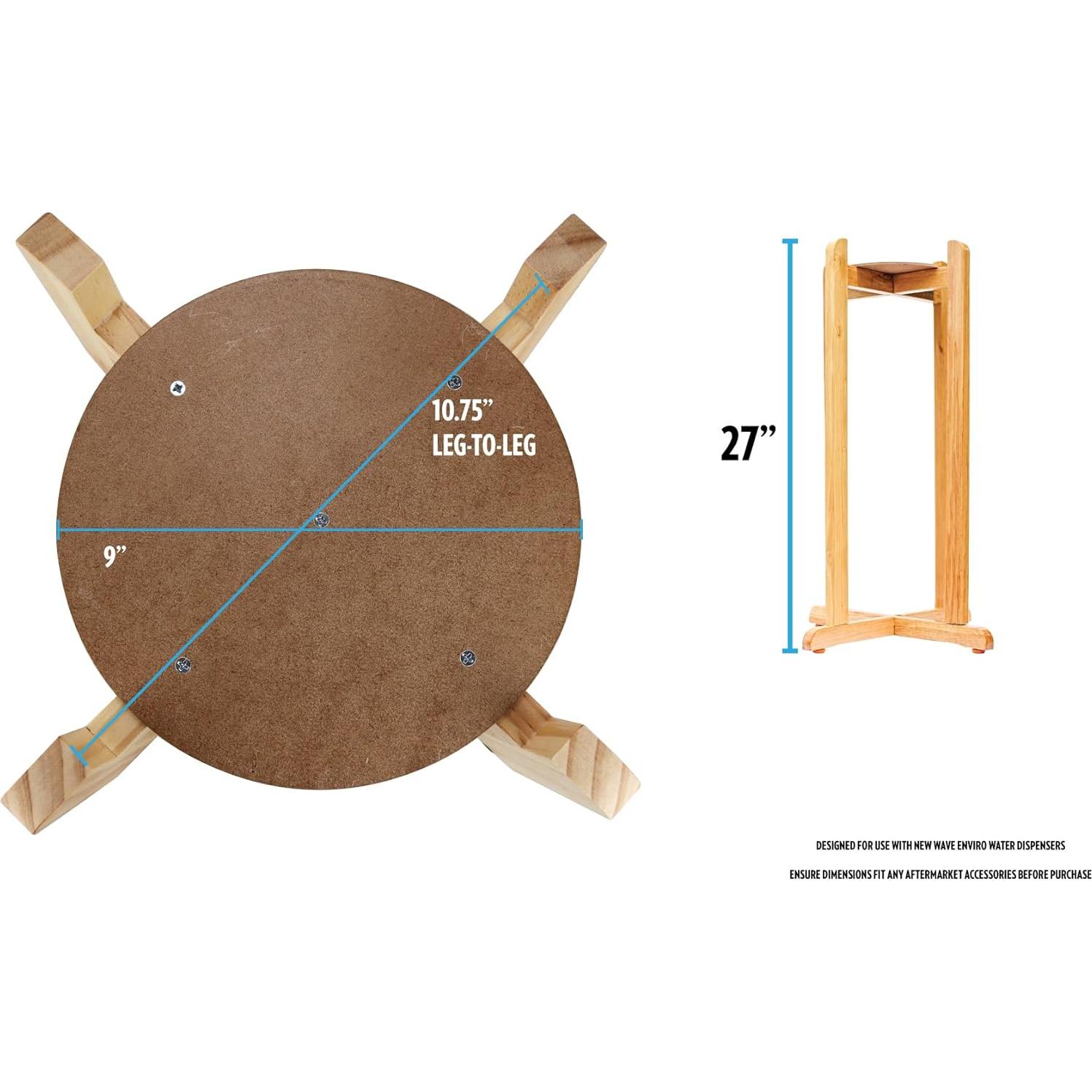 Soporte de Piso Madera Natural New Wave 68.58 cm Montaje Fácil
