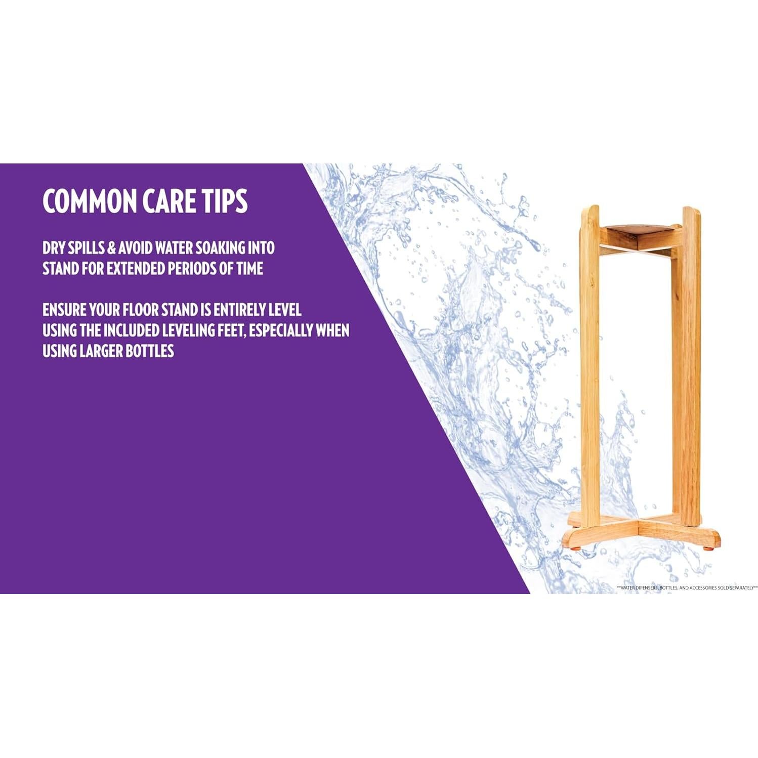 Soporte de Piso Madera Natural New Wave 68.58 cm Montaje Fácil