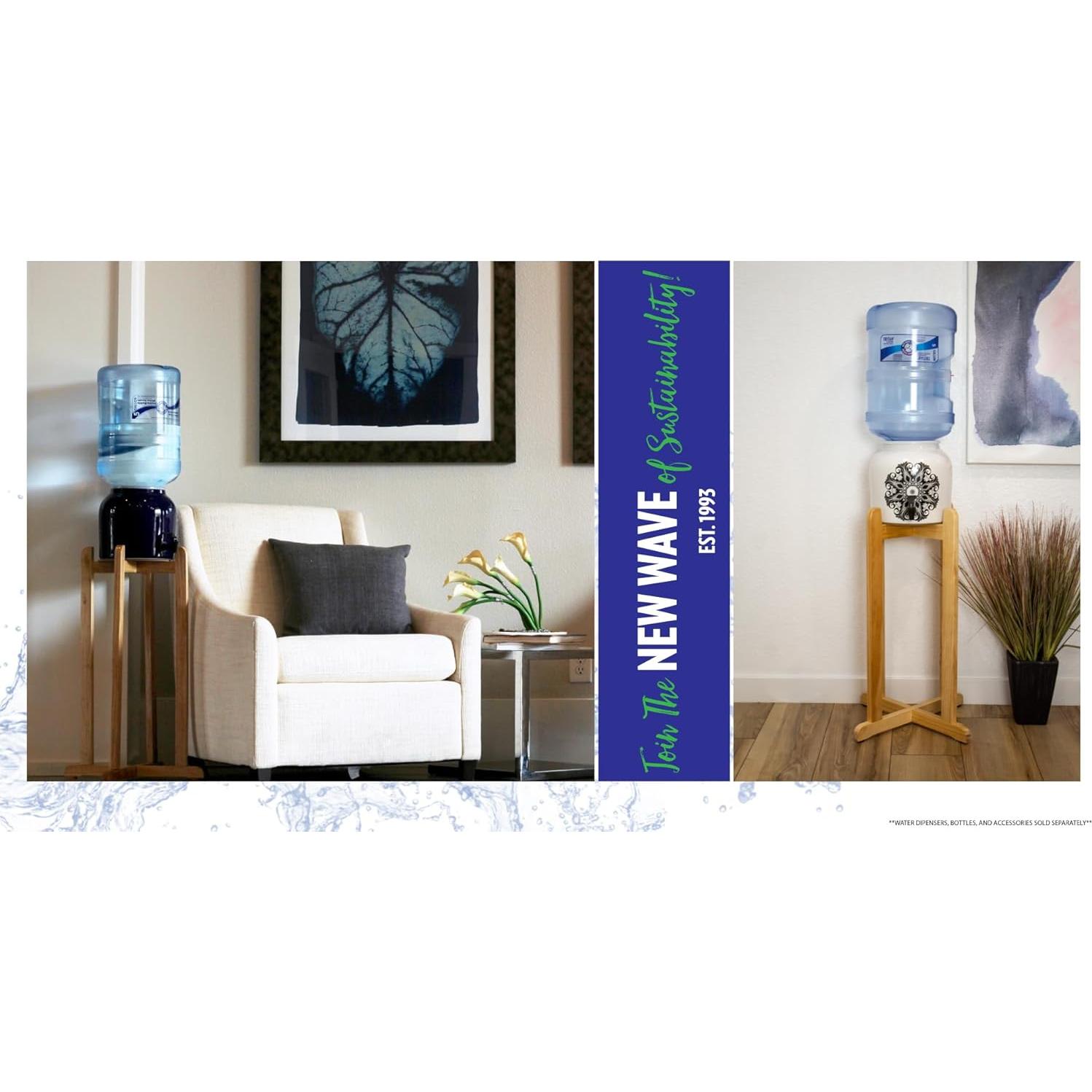 Soporte de Piso Madera Natural New Wave 68.58 cm Montaje Fácil