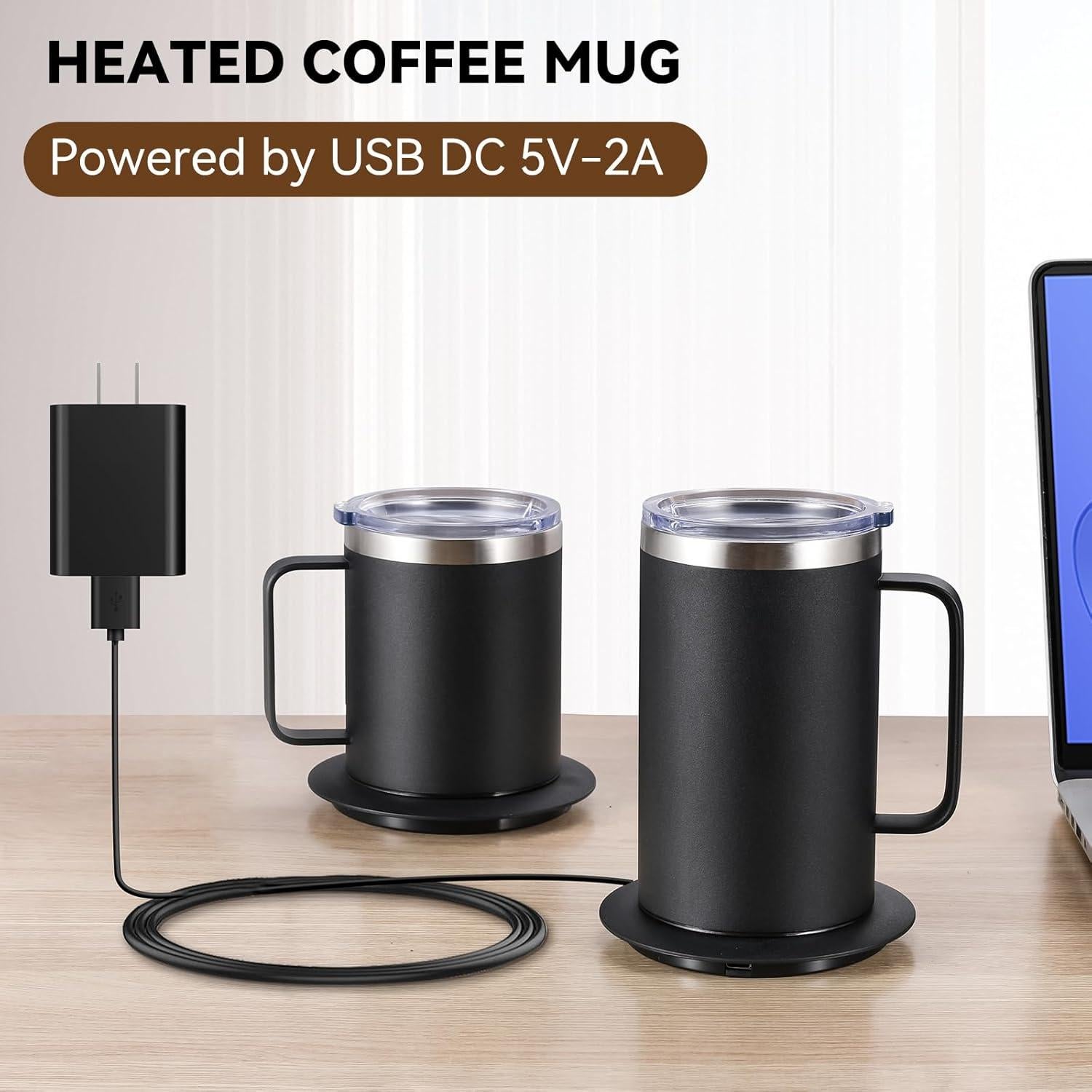Taza Térmica Eléctrica Inteligente Xianchuang 12oz Negra