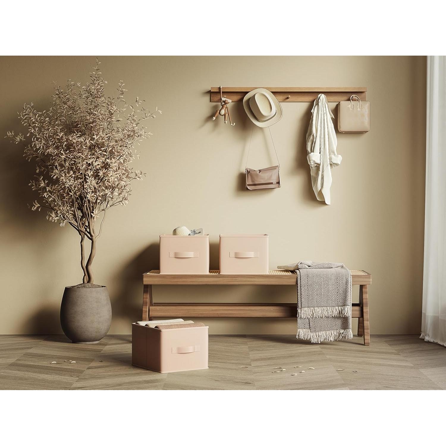 Cajas de Almacenamiento Plegables LayerSpace Rosa Blush 3 Piezas