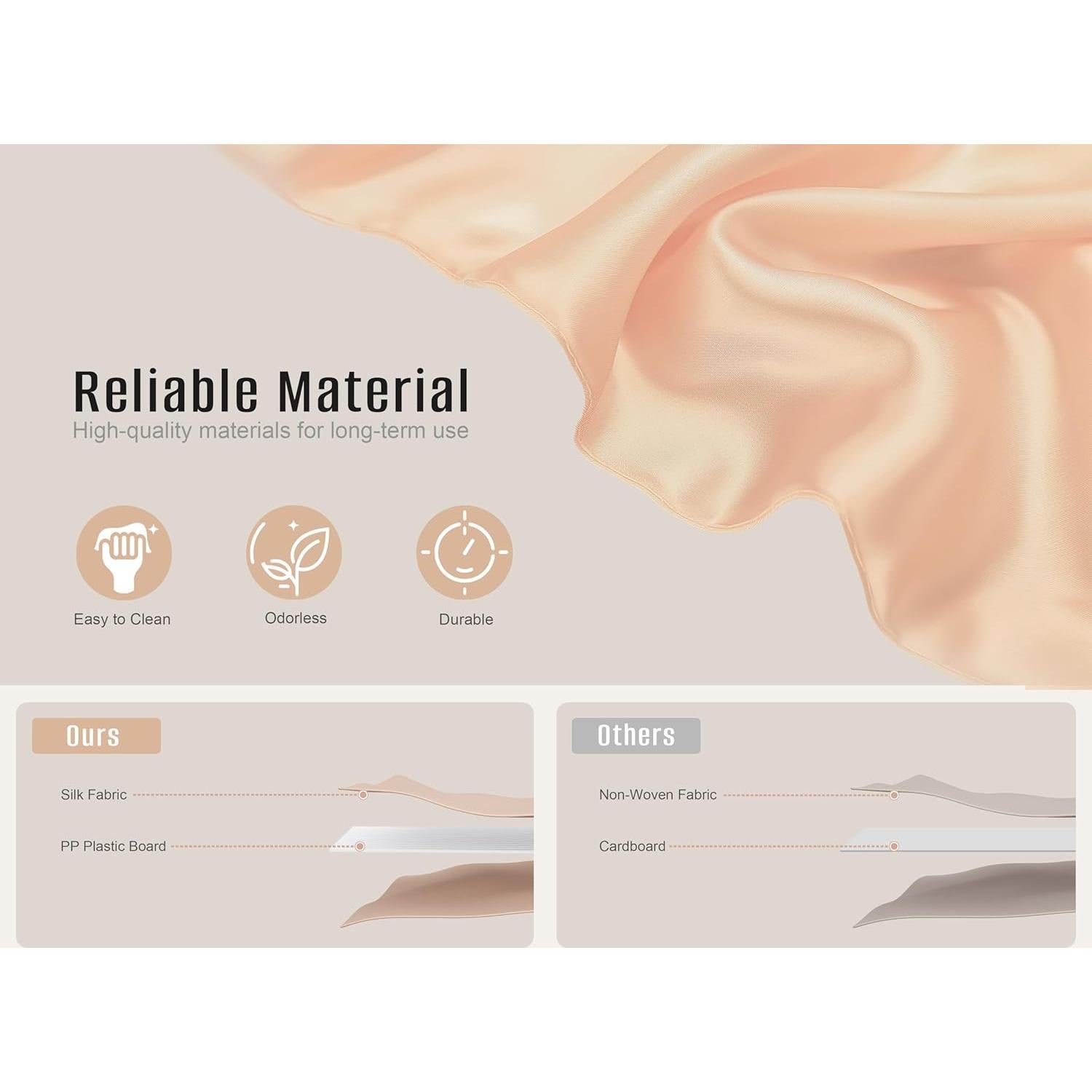 Cajas de Almacenamiento Plegables LayerSpace Rosa Blush 3 Piezas