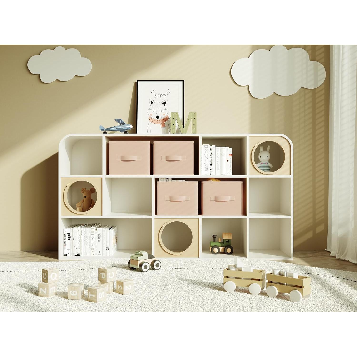 Cajas de Almacenamiento Plegables LayerSpace Rosa Blush 3 Piezas