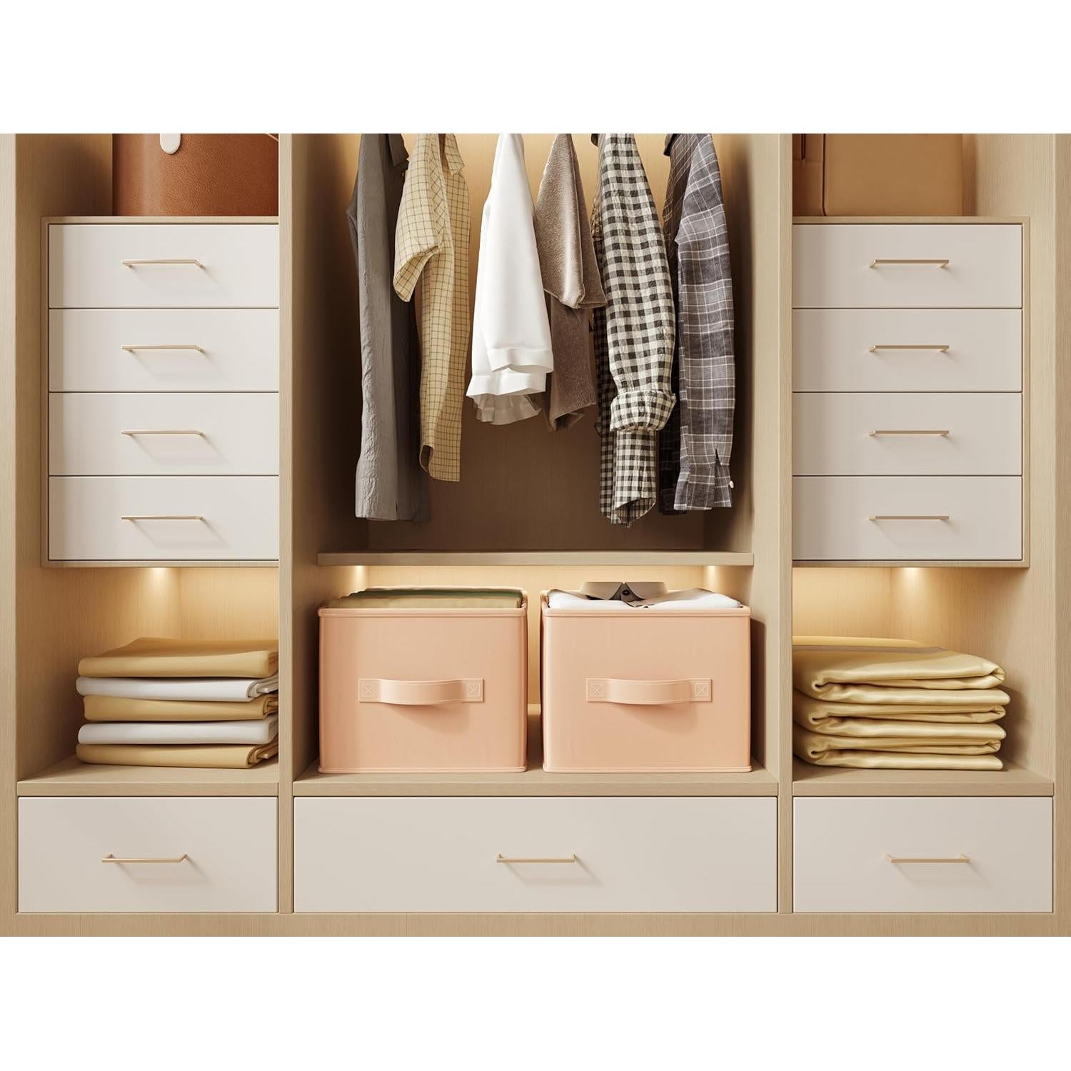 Cajas de Almacenamiento Plegables LayerSpace Rosa Blush 3 Piezas