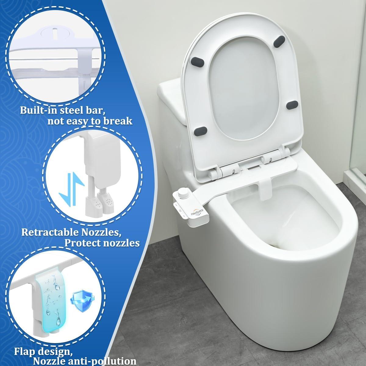 Accesorio de Bidet No Eléctrico EXPSPRU Blanco con Doble Boquilla