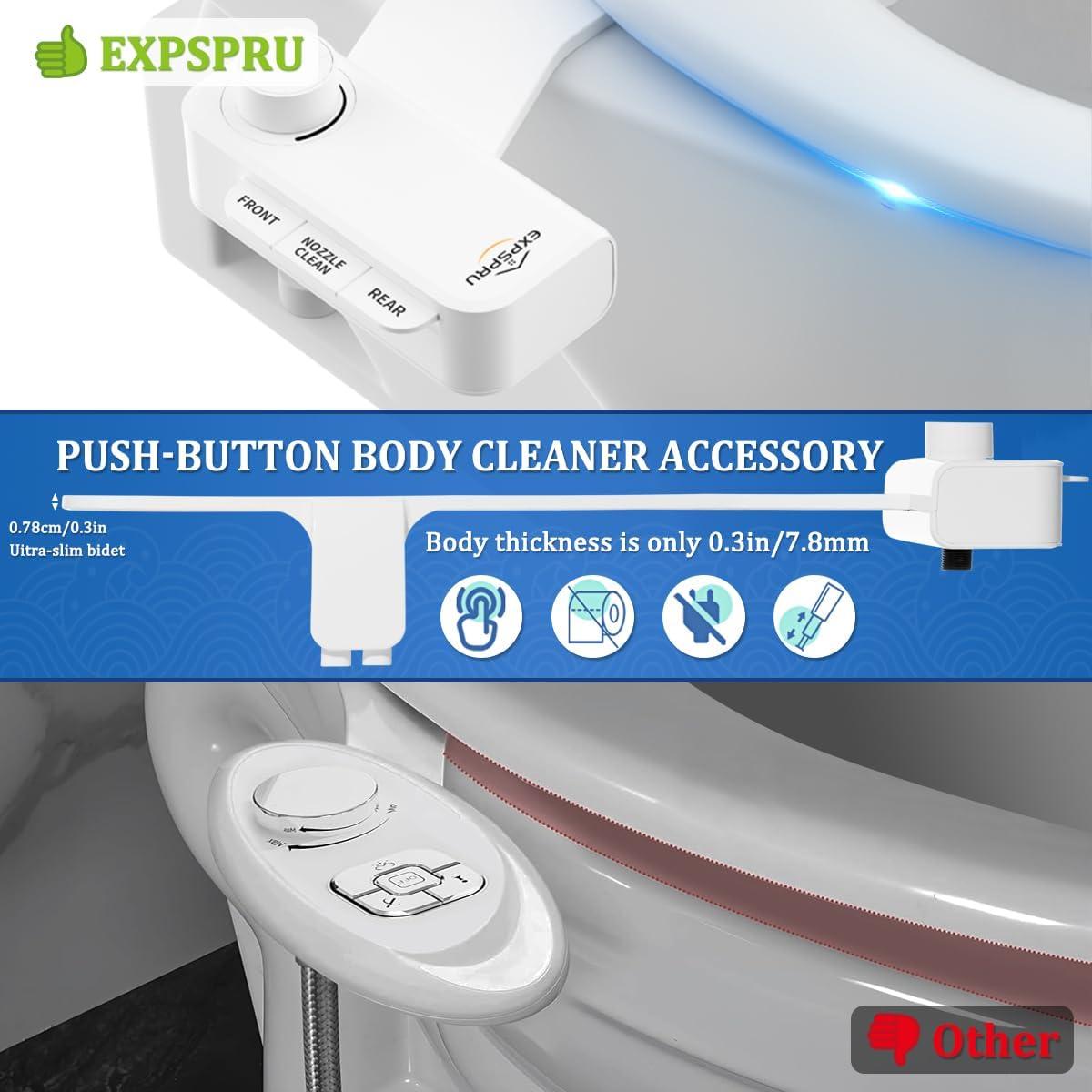 Accesorio de Bidet No Eléctrico EXPSPRU Blanco con Doble Boquilla