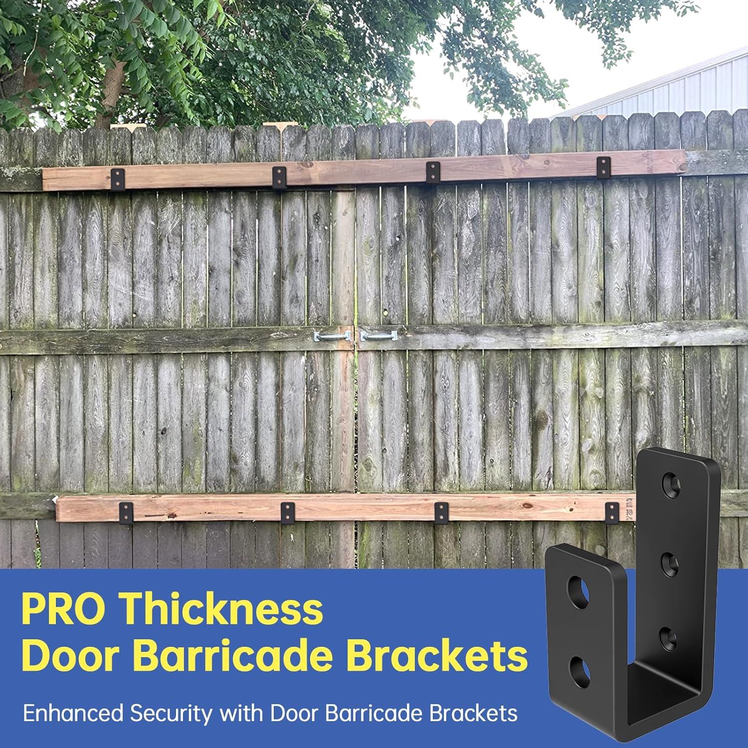 Soportes de Barricada en U KOMOHOM para Madera 2x4 - 2 Unidades