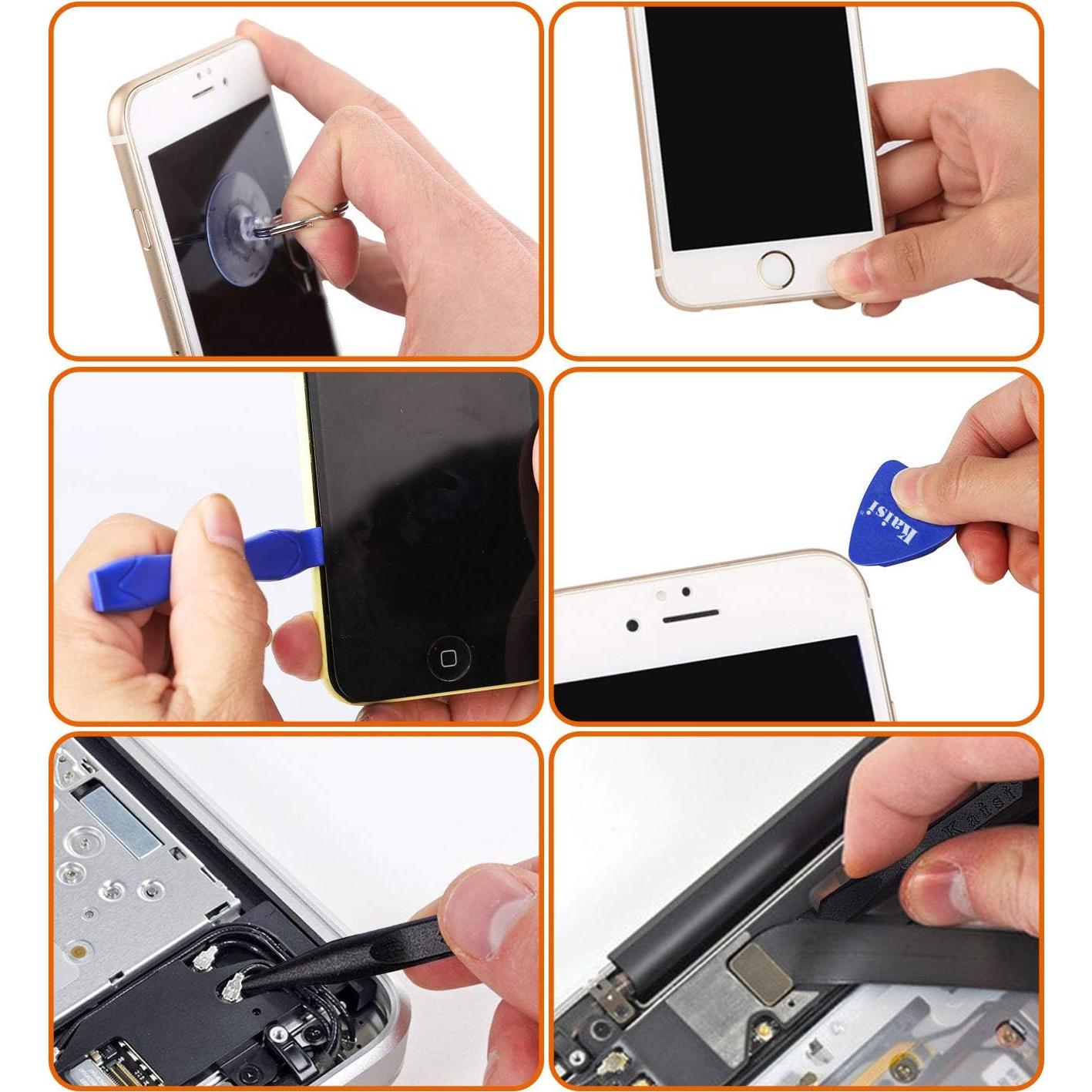 Kaisiking Kit 11 PCS Ventosas Herramientas Apertura Pantalla