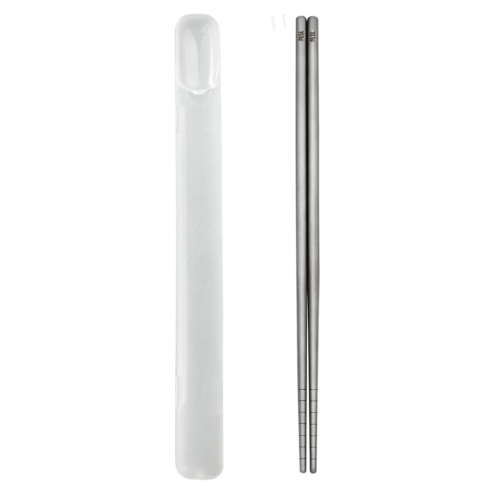 Palillos de Titanio Carimee 230mm Antideslizantes con Estuche