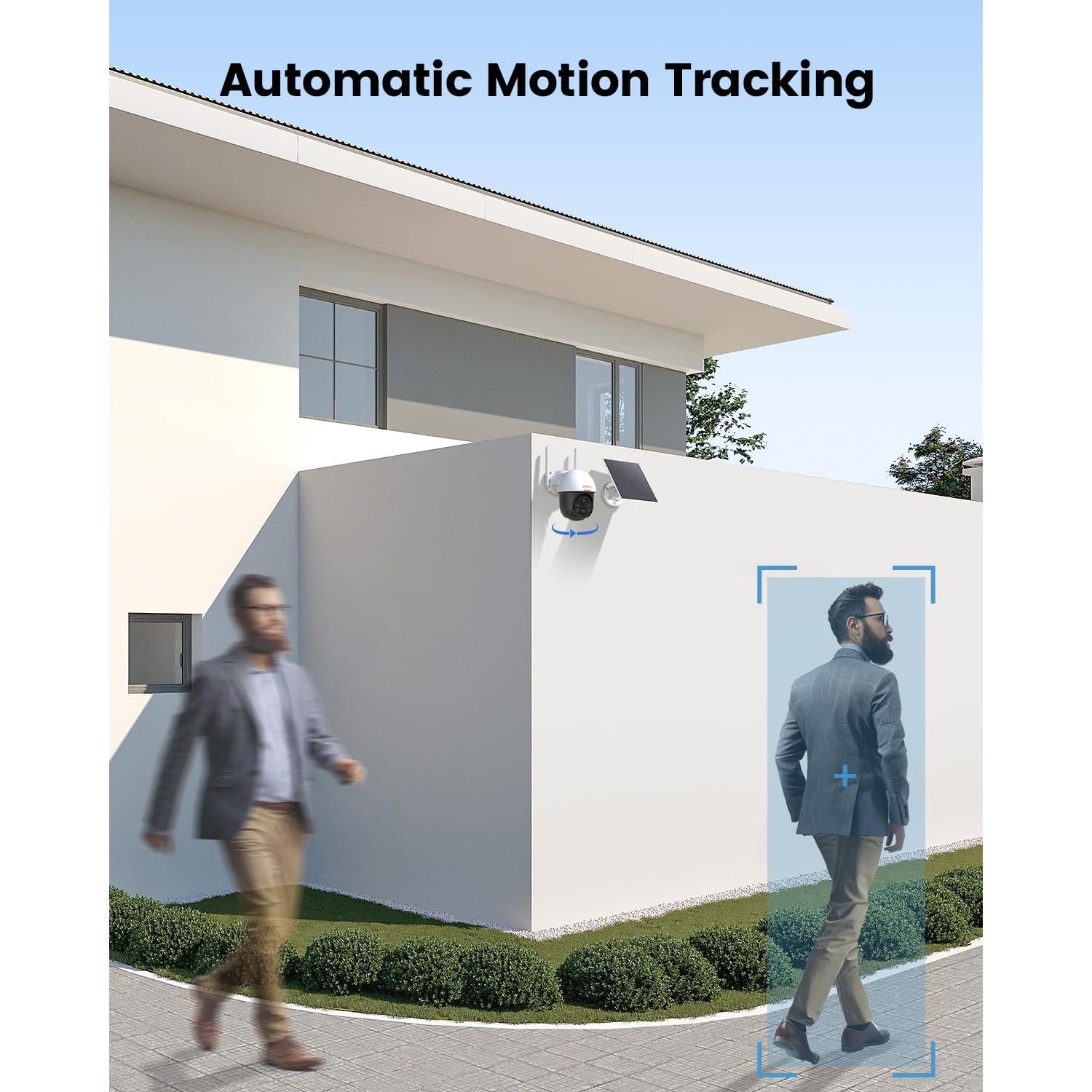 Cámara de Seguridad Solar DEKCO Inalámbrica 2K con Visión Nocturna