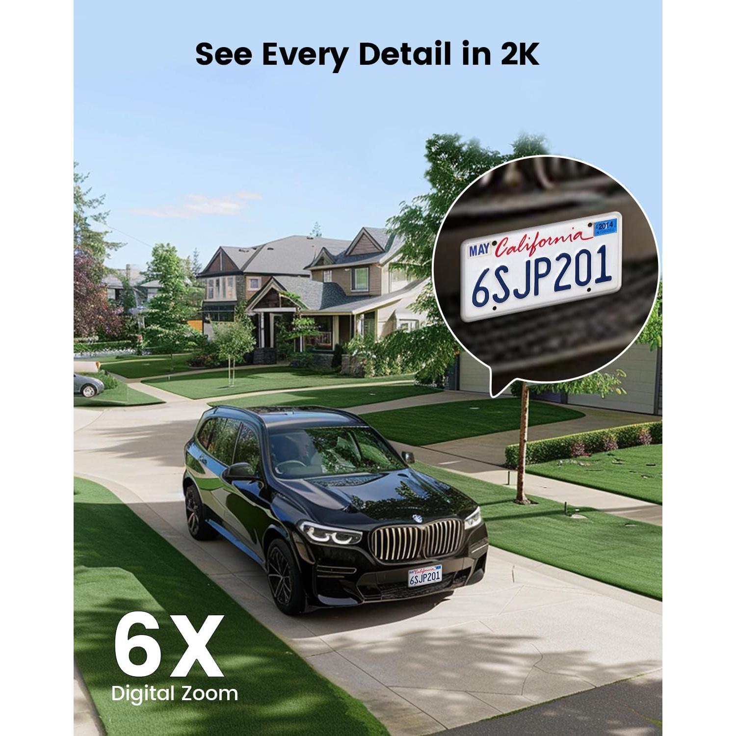 Cámara de Seguridad Solar DEKCO Inalámbrica 2K con Visión Nocturna