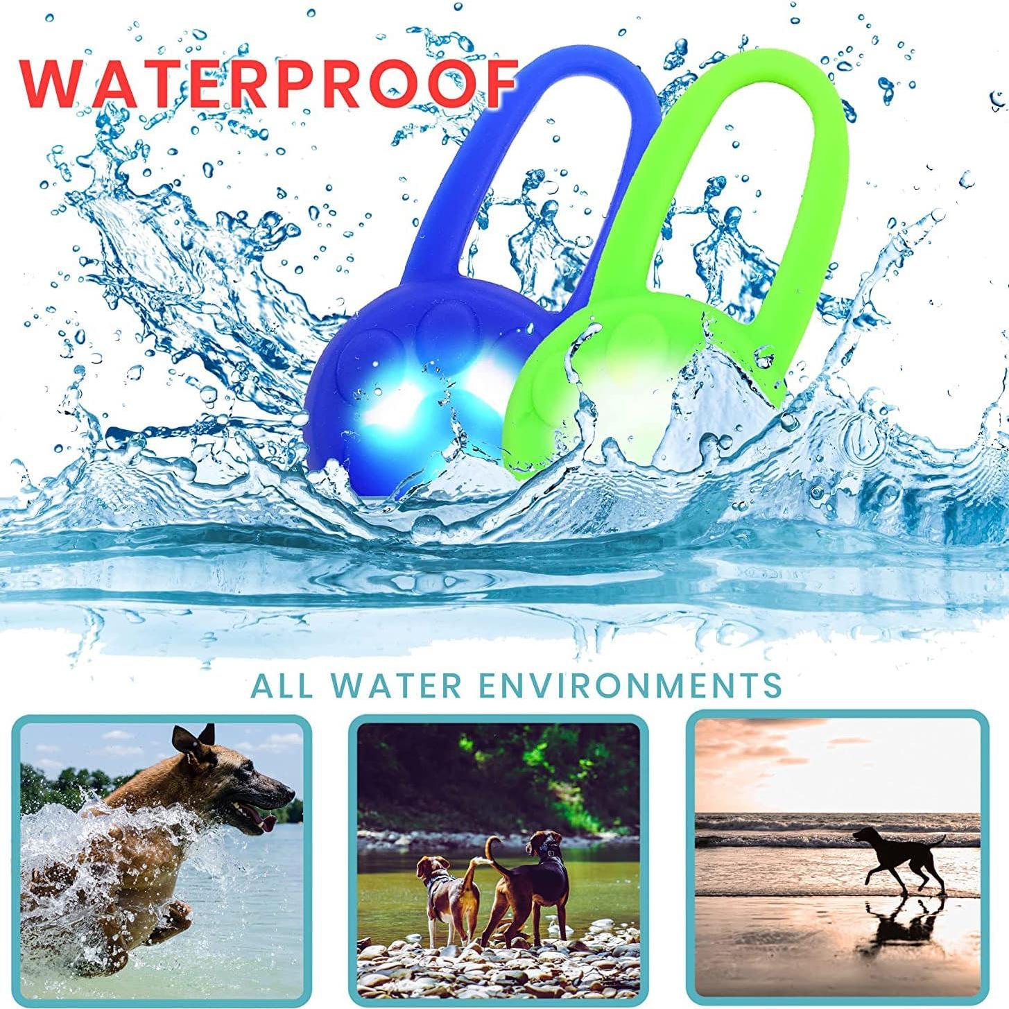 Collar LED para perros Avando, luces de seguridad 3 pcs