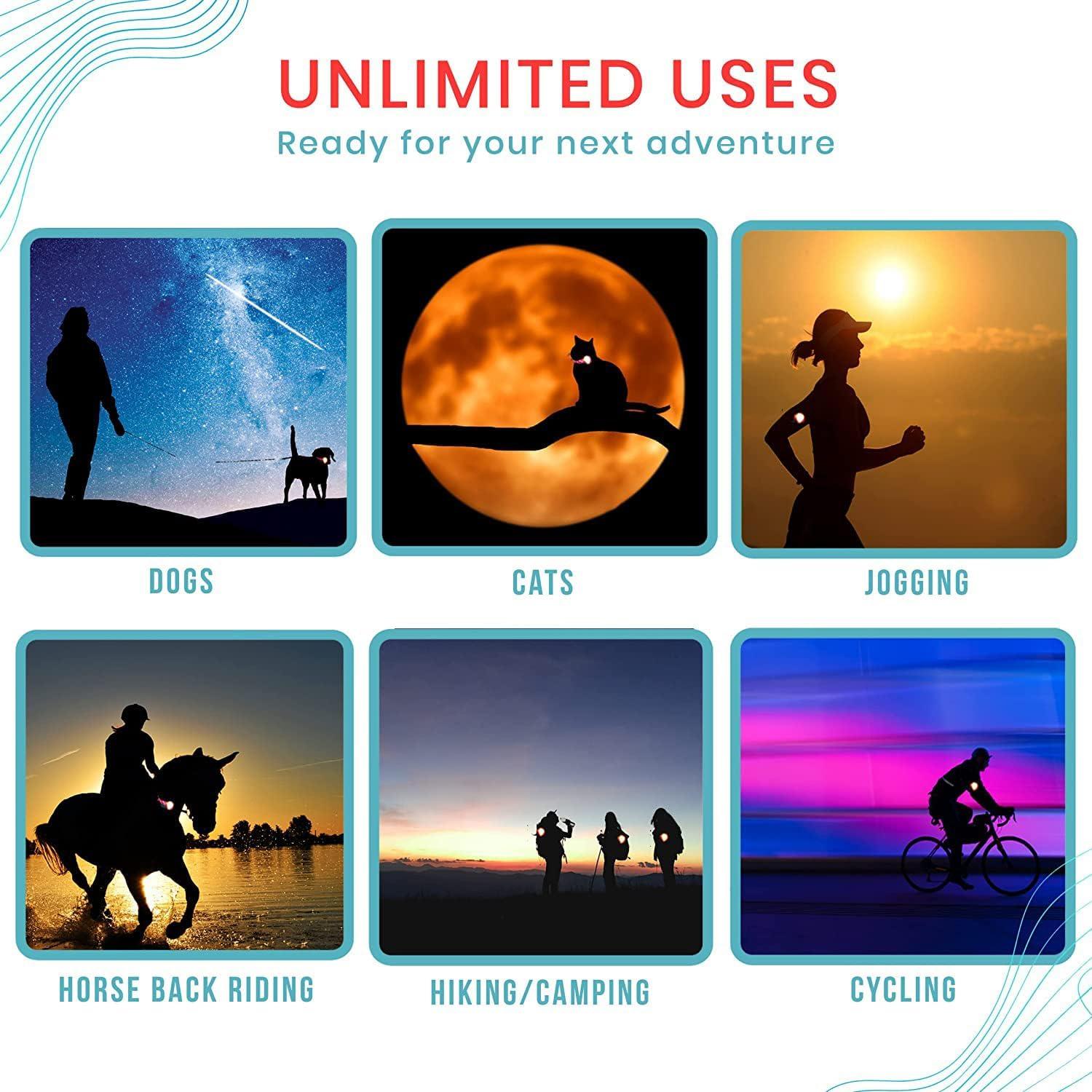 Collar LED para perros Avando, luces de seguridad 3 pcs