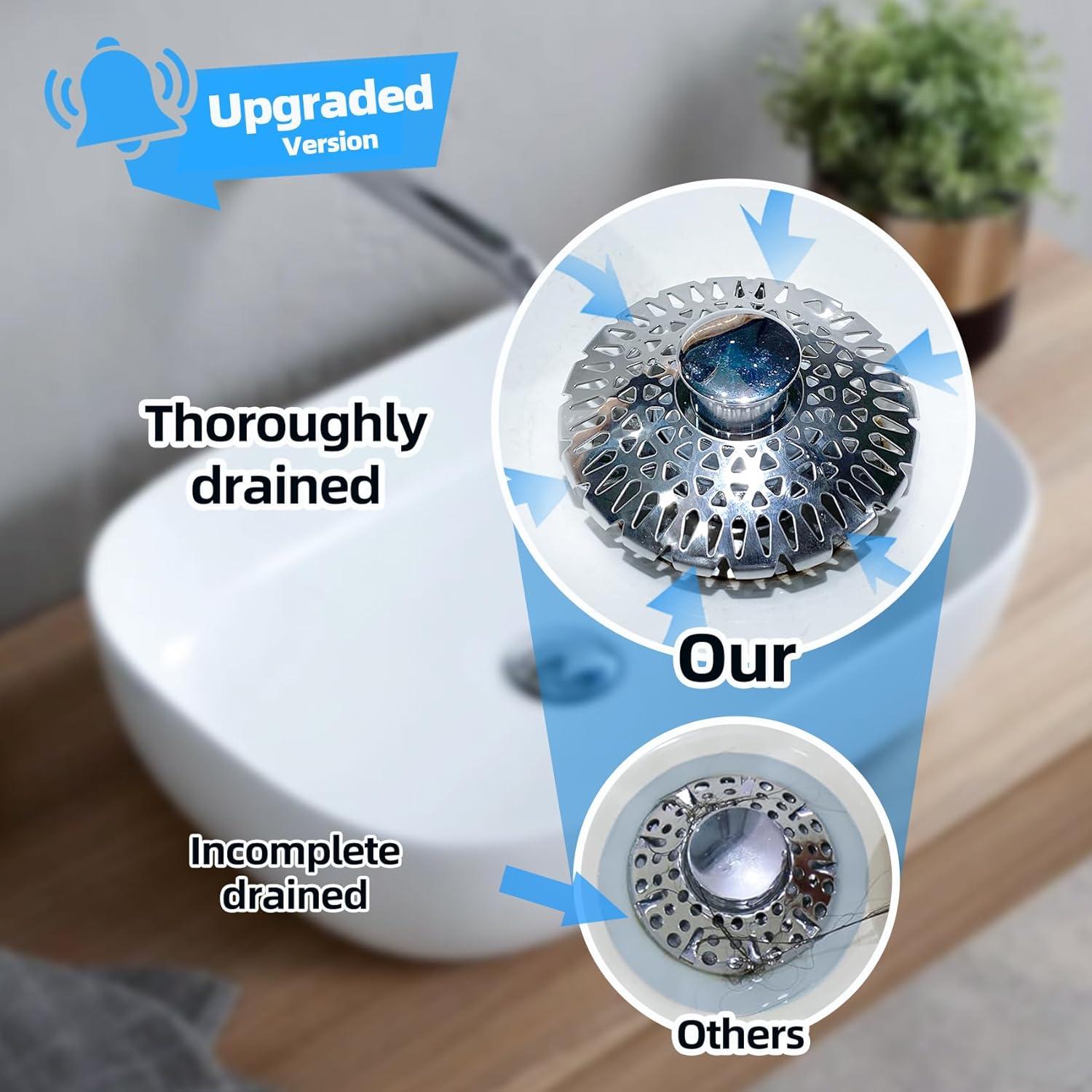 Colador de desagüe HAPPUP en latón, tapa desmontable 28-46mm