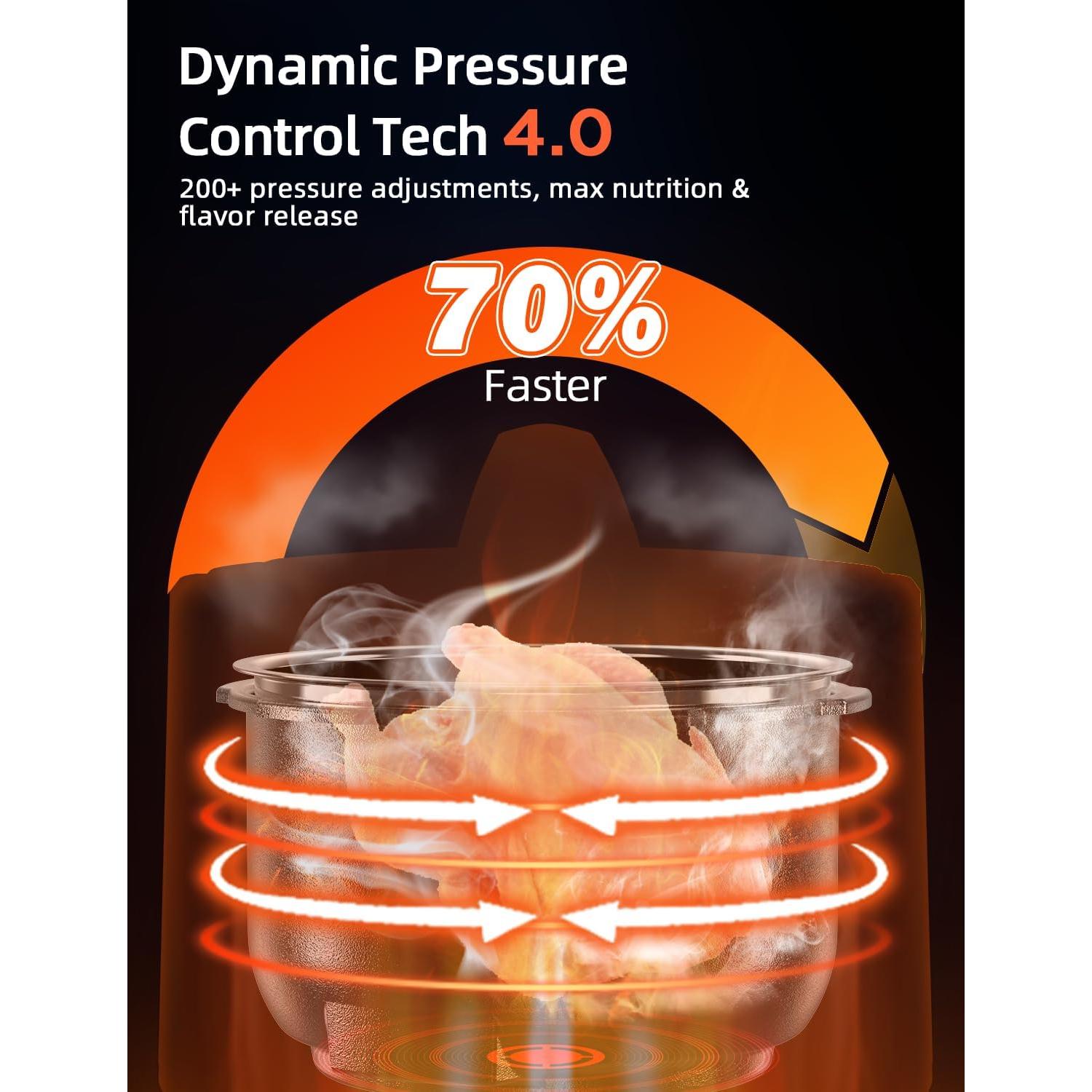 Olla de Presión Eléctrica y Freidora de Aire Nuwave Duet 6qt