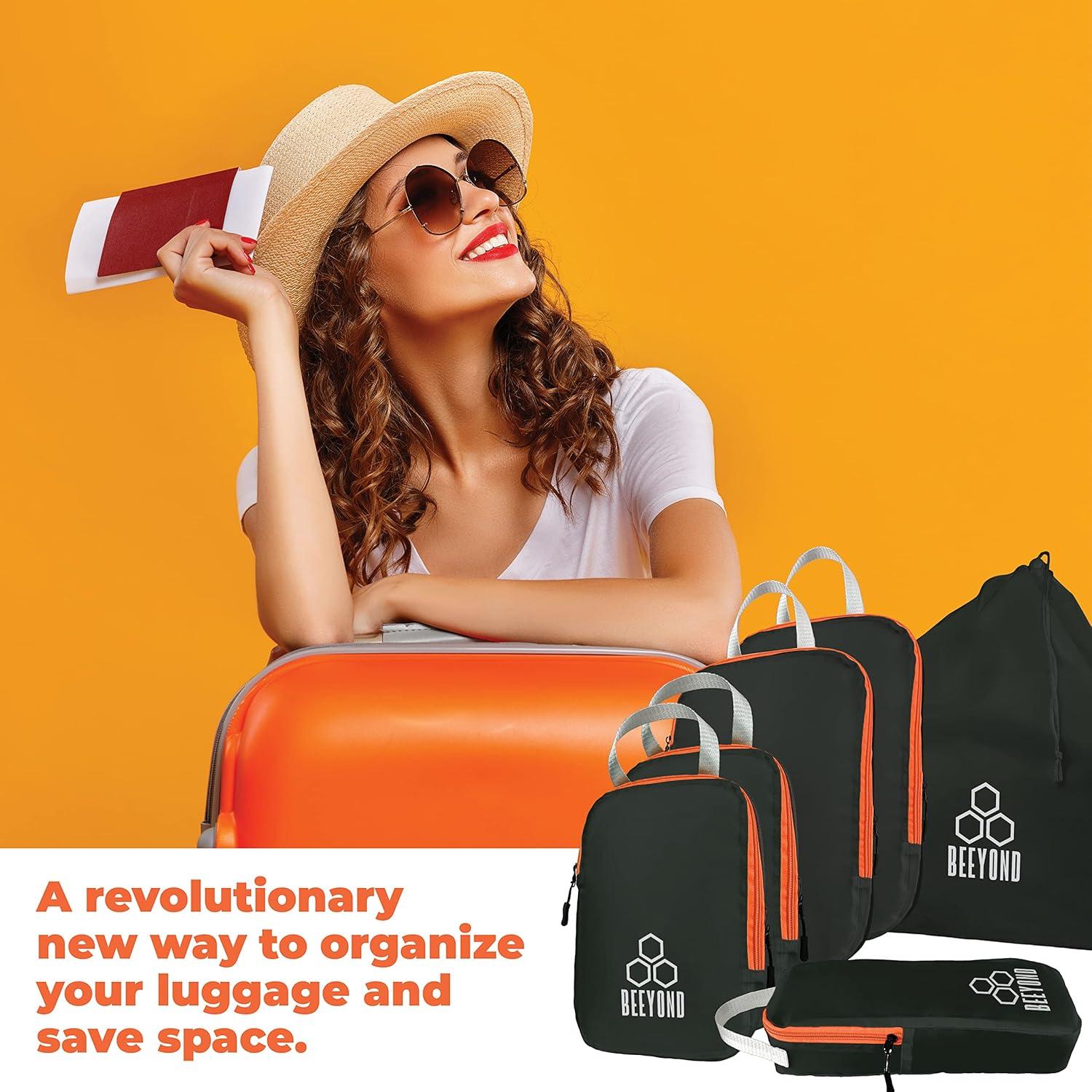 Juego de Cubos de Compresión Beeyond - 6 Piezas para Viaje