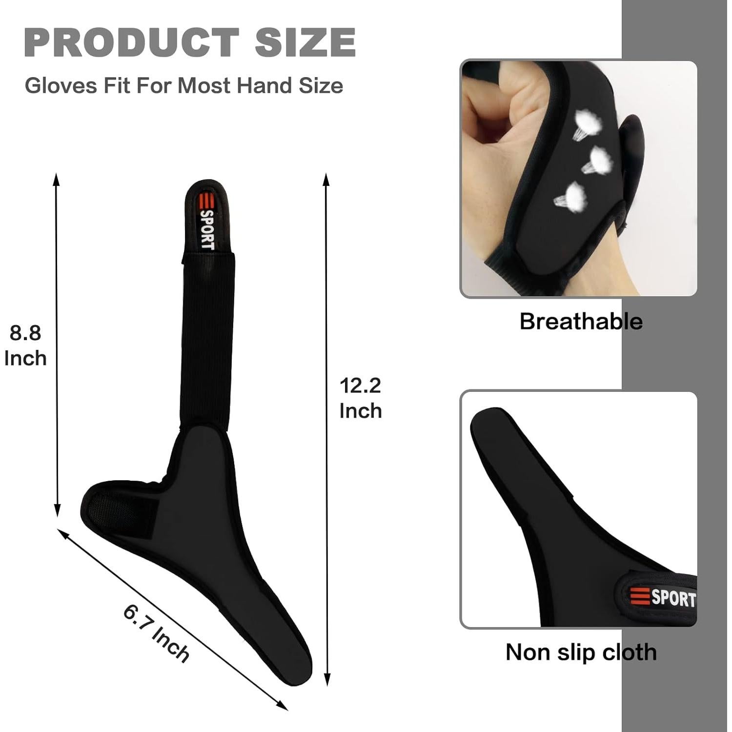 Guantes de pesca antideslizantes Klfoho - 3 piezas unisex