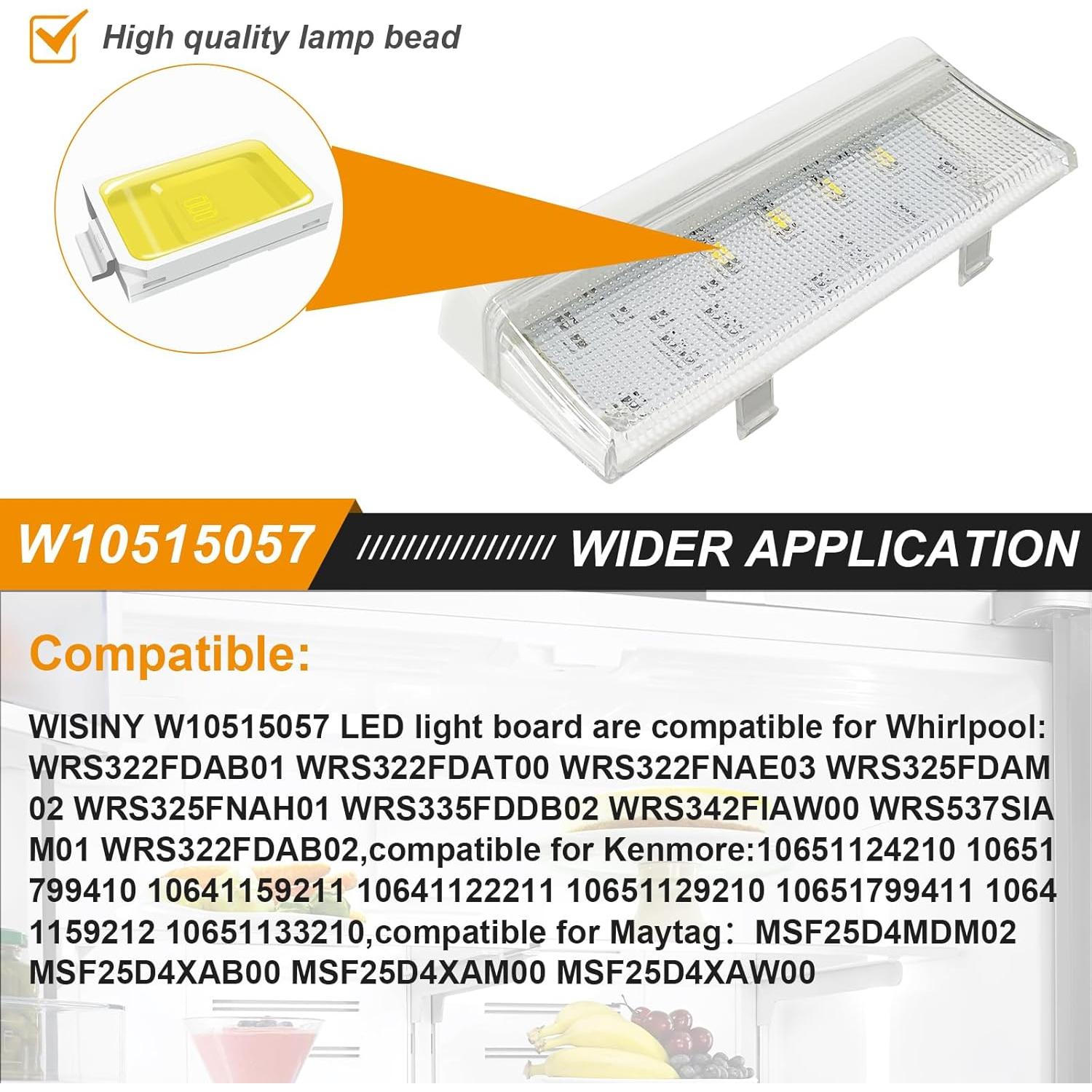 Luz LED de Congelador Popbee W10515057 Compatible Whirlpool
