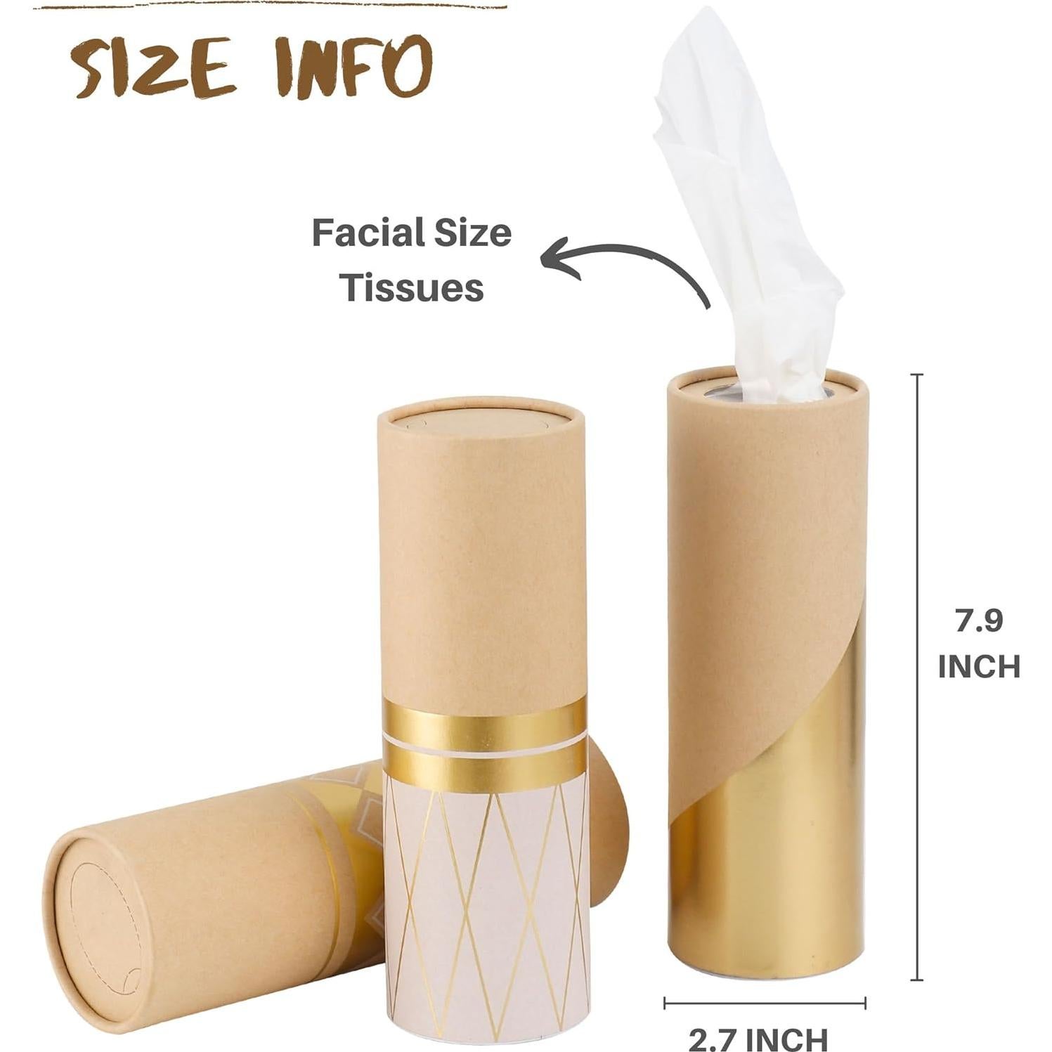 Soporte de Tejidos para Auto Winoo 3PK Redondo 50 Hojas