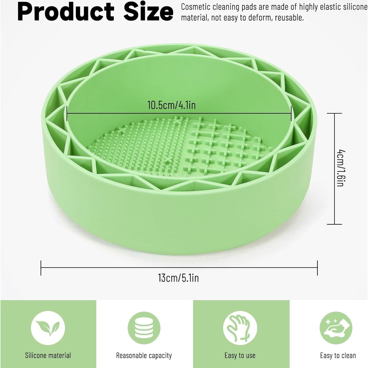 Alfombrilla Limpiadora de Brochas LELE LIFE con Soporte Verde