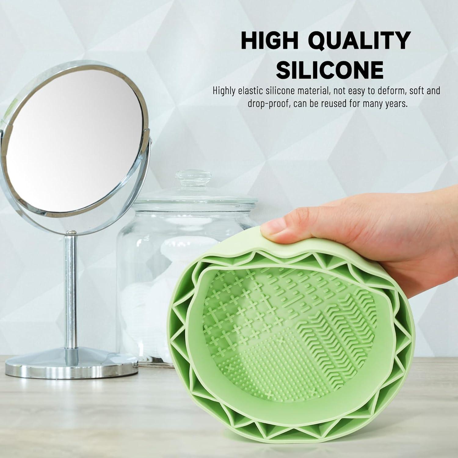 Alfombrilla Limpiadora de Brochas LELE LIFE con Soporte Verde