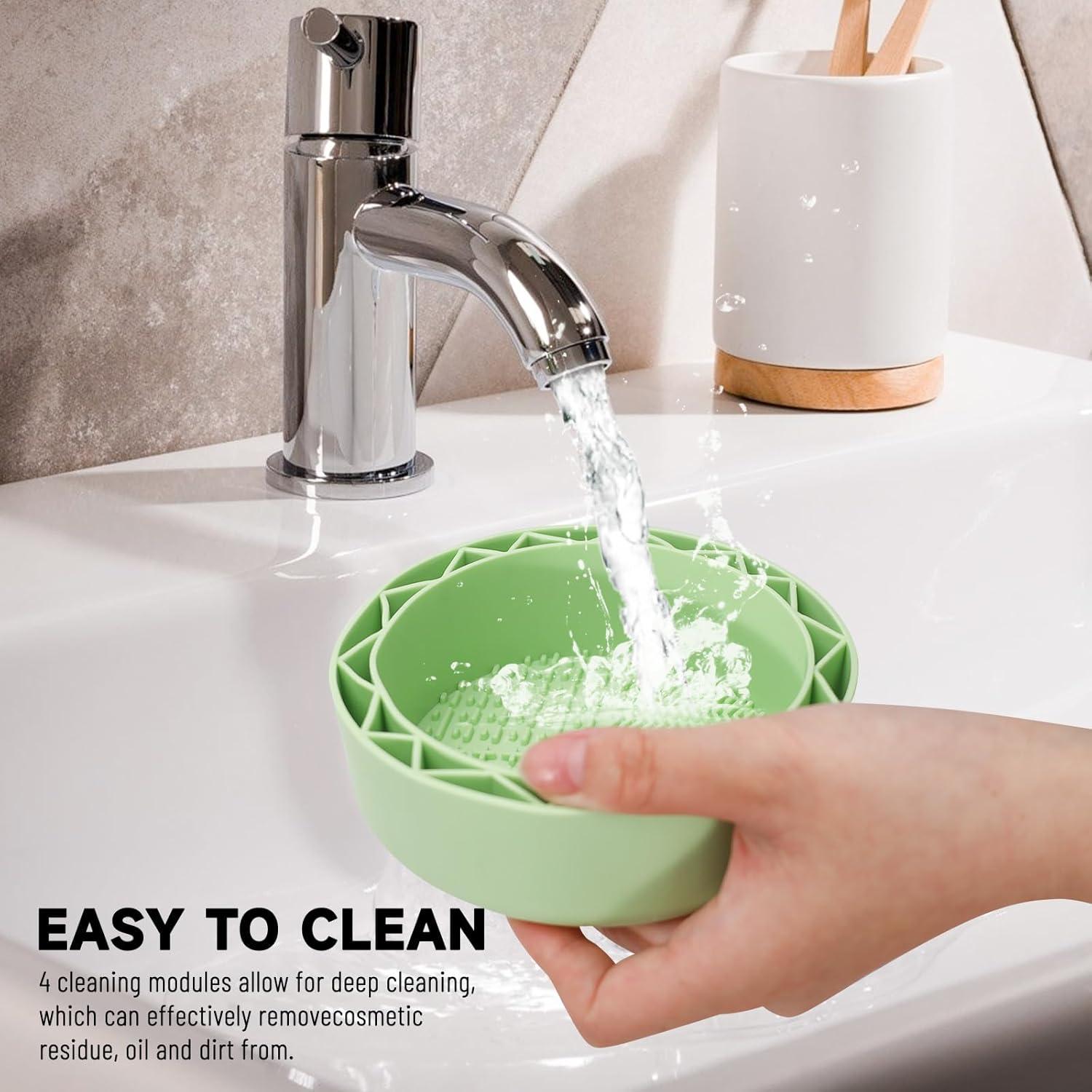 Alfombrilla Limpiadora de Brochas LELE LIFE con Soporte Verde