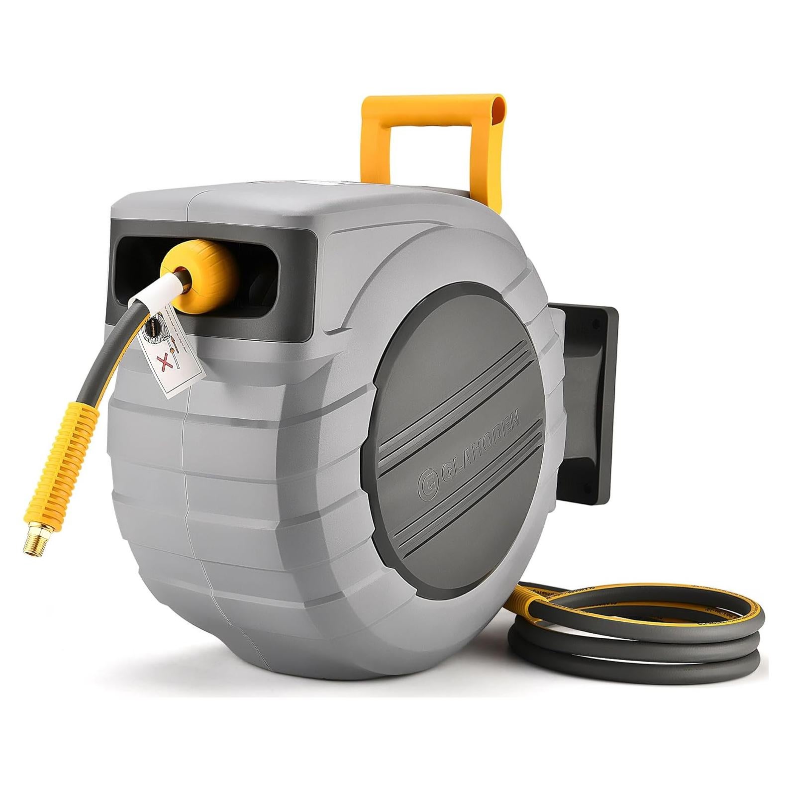 Carrete de Manguera de Aire GLAHODEN 20 m 1/2" Automático