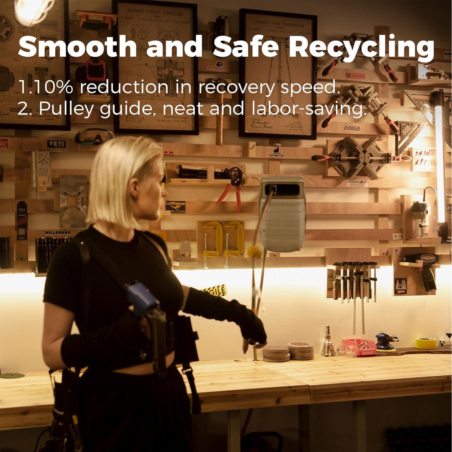 Carrete de Manguera de Aire GLAHODEN 20 m 1/2" Automático