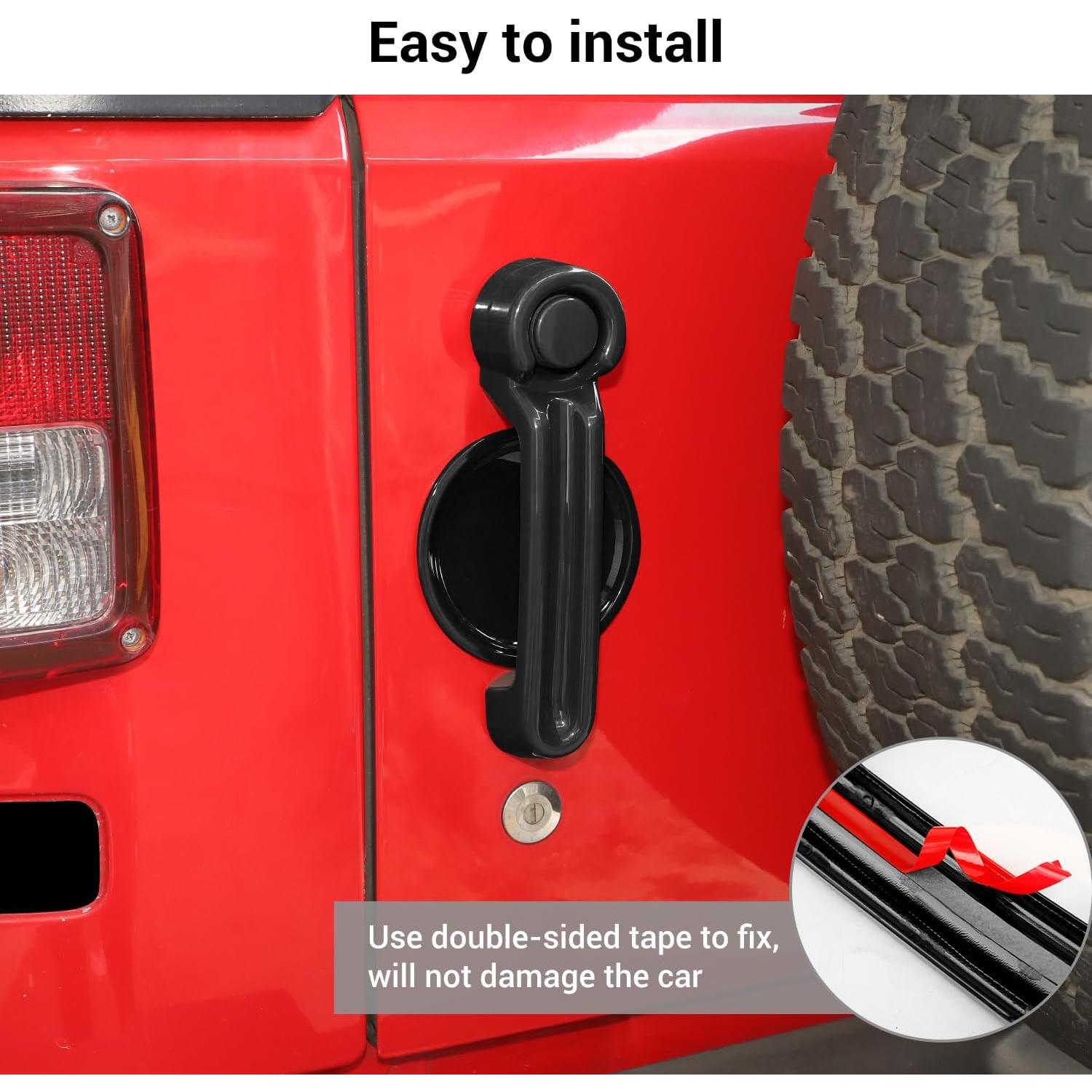 Cubierta de Manija de Puerta Hoolcar para Jeep Wrangler 2007-2017, 15 Pcs