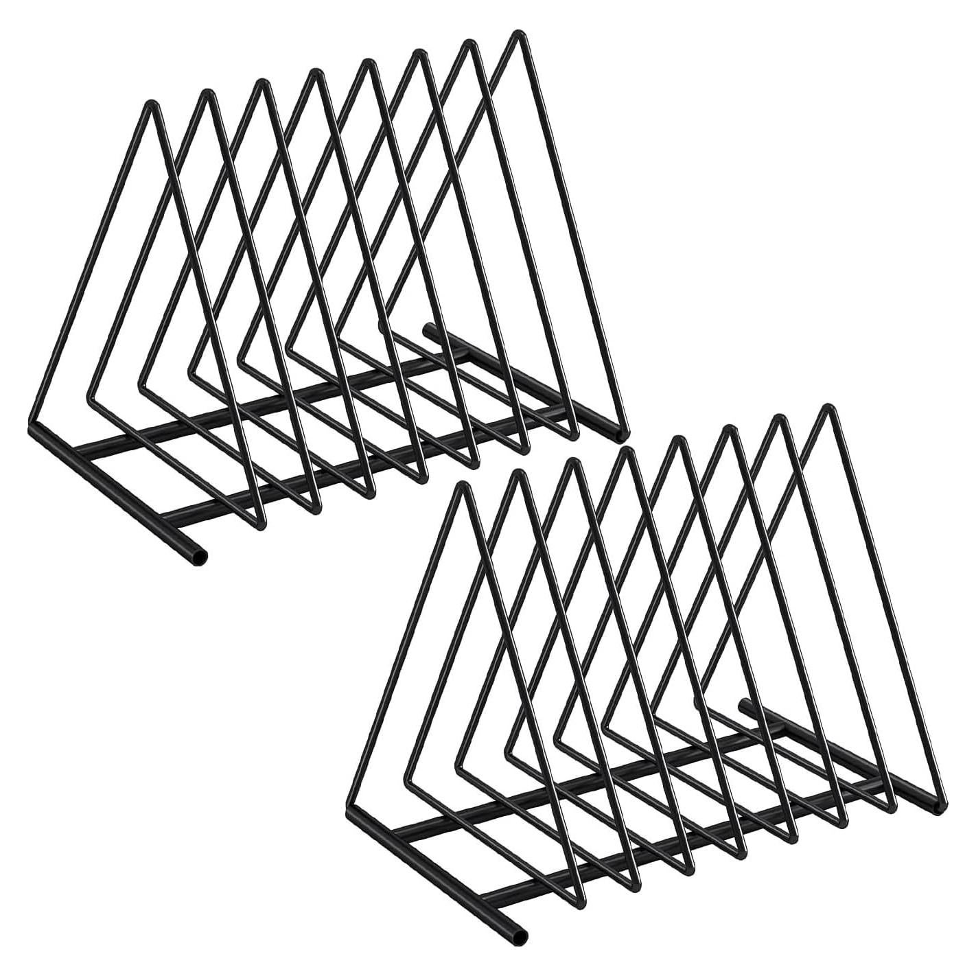 Organizador de Archivos Triangular 2 Paquetes Almacenamiento Divertido Negro