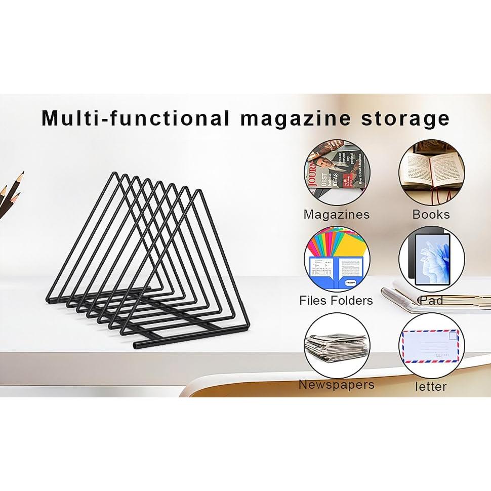 Organizador de Archivos Triangular 2 Paquetes Almacenamiento Divertido Negro