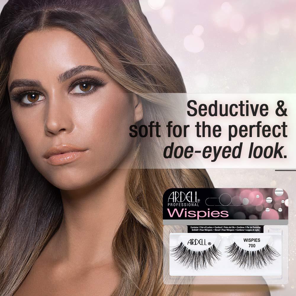 Pestañas Postizas Ardell Pro Wispies 700, Reutilizables, 4 Unidades