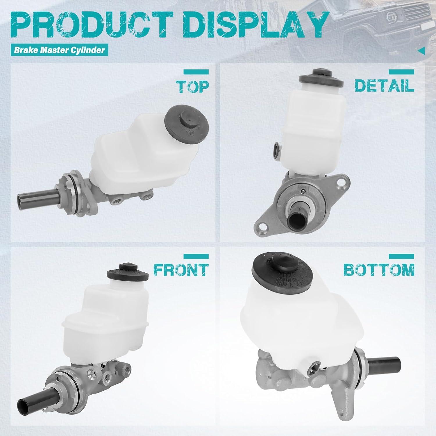 Cilindro Maestro de Freno Orceed M630597 con Depósito y Sensor para Toyota Tacoma 2008-2018