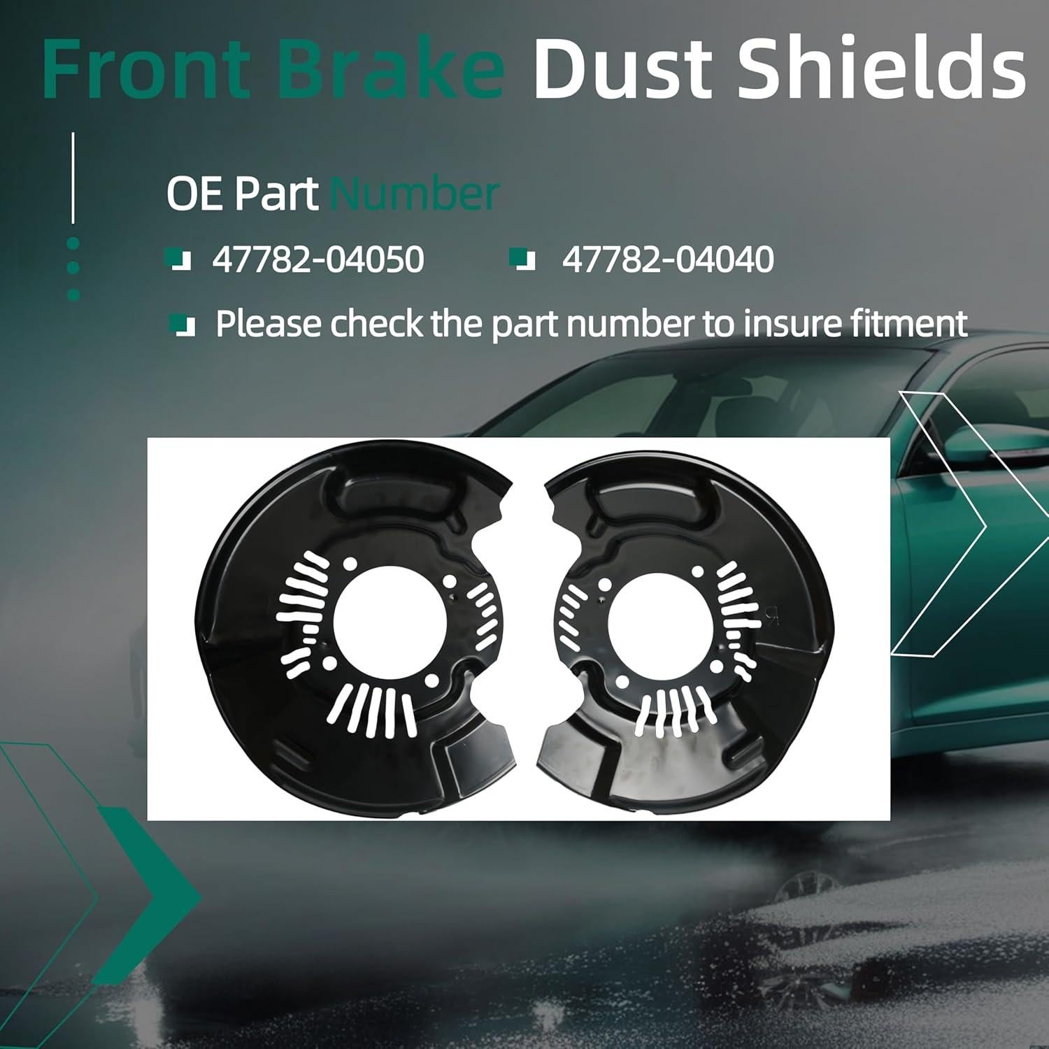 Escudos de Polvo de Freno Delantero Toyota Tacoma 2005-2025