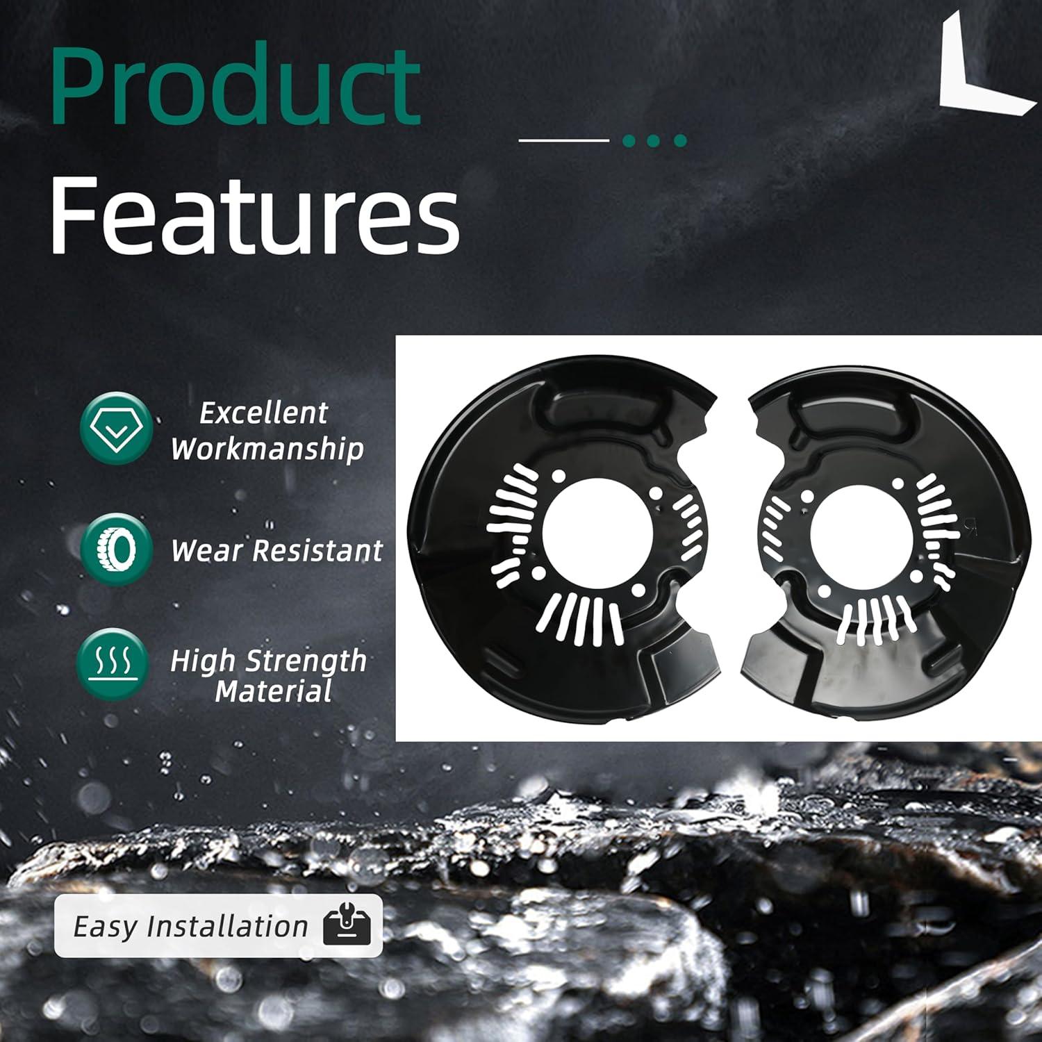 Escudos de Polvo de Freno Delantero Toyota Tacoma 2005-2025