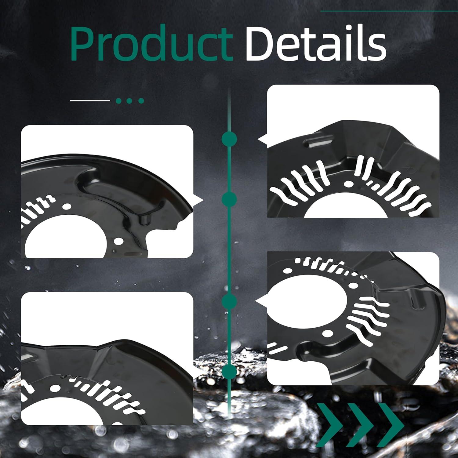 Escudos de Polvo de Freno Delantero Toyota Tacoma 2005-2025