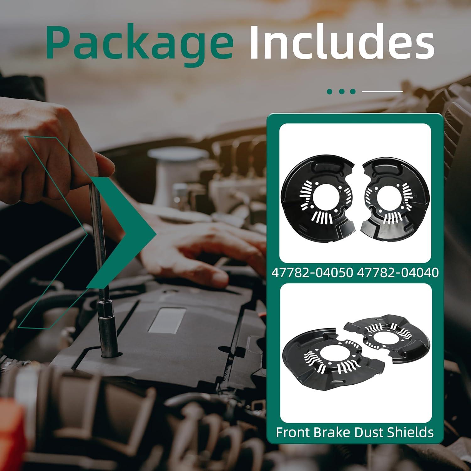 Escudos de Polvo de Freno Delantero Toyota Tacoma 2005-2025