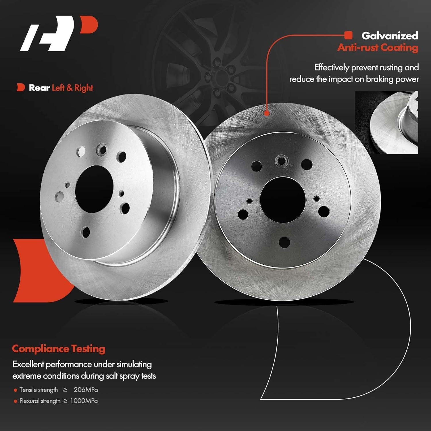 Disco de Freno Sólido Trasero A-Premium 280.9mm + Kit Pastillas Cerámicas