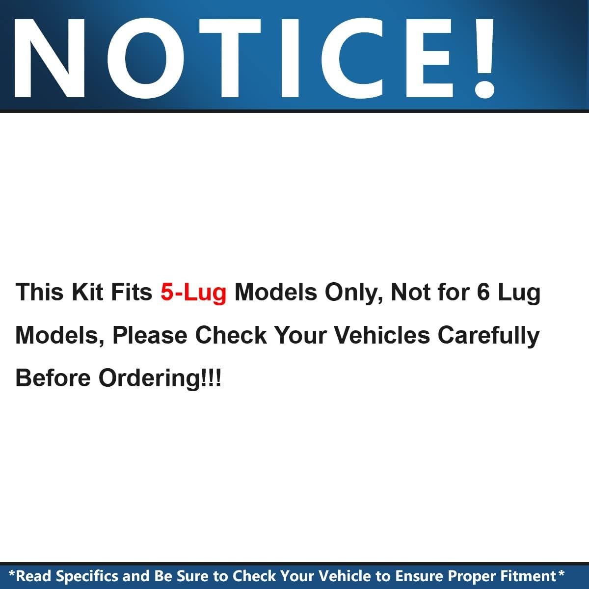 Kit de frenos delantero Detroit Axle para Toyota Tacoma 2005-2015