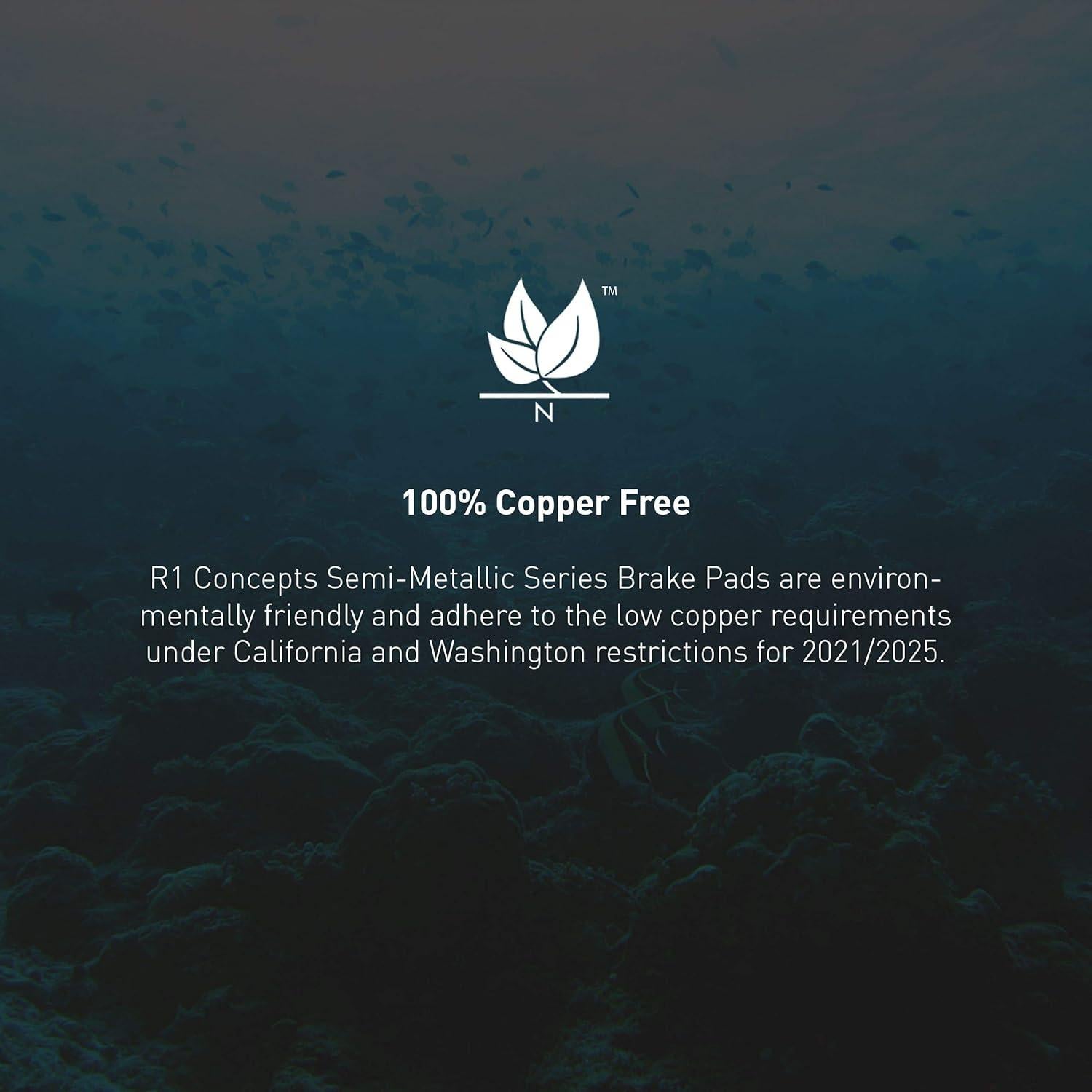 Pastillas de Freno Semimetálicas R1 Concepts Delanteras para Toyota y Pontiac