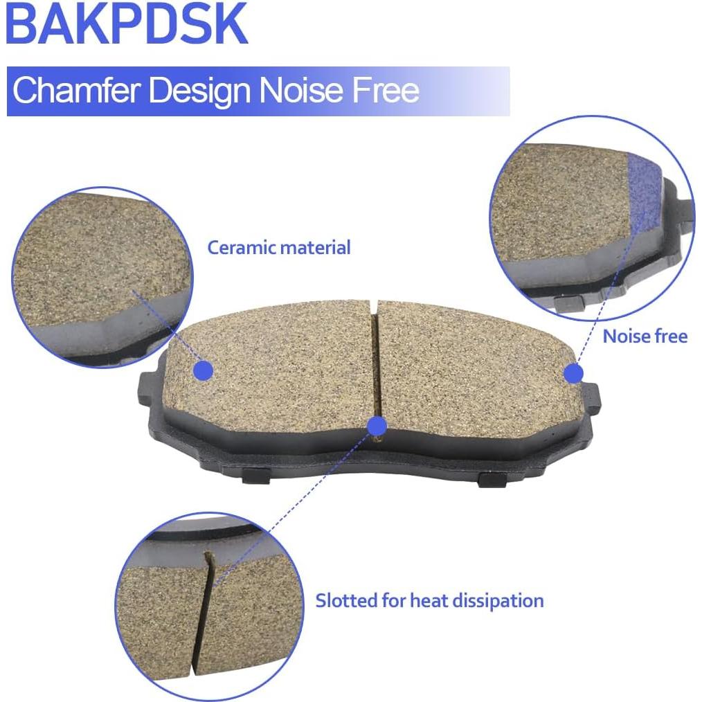 Pastillas de Freno Cerámicas BAKPDSK D1324 D1391 8 Piezas