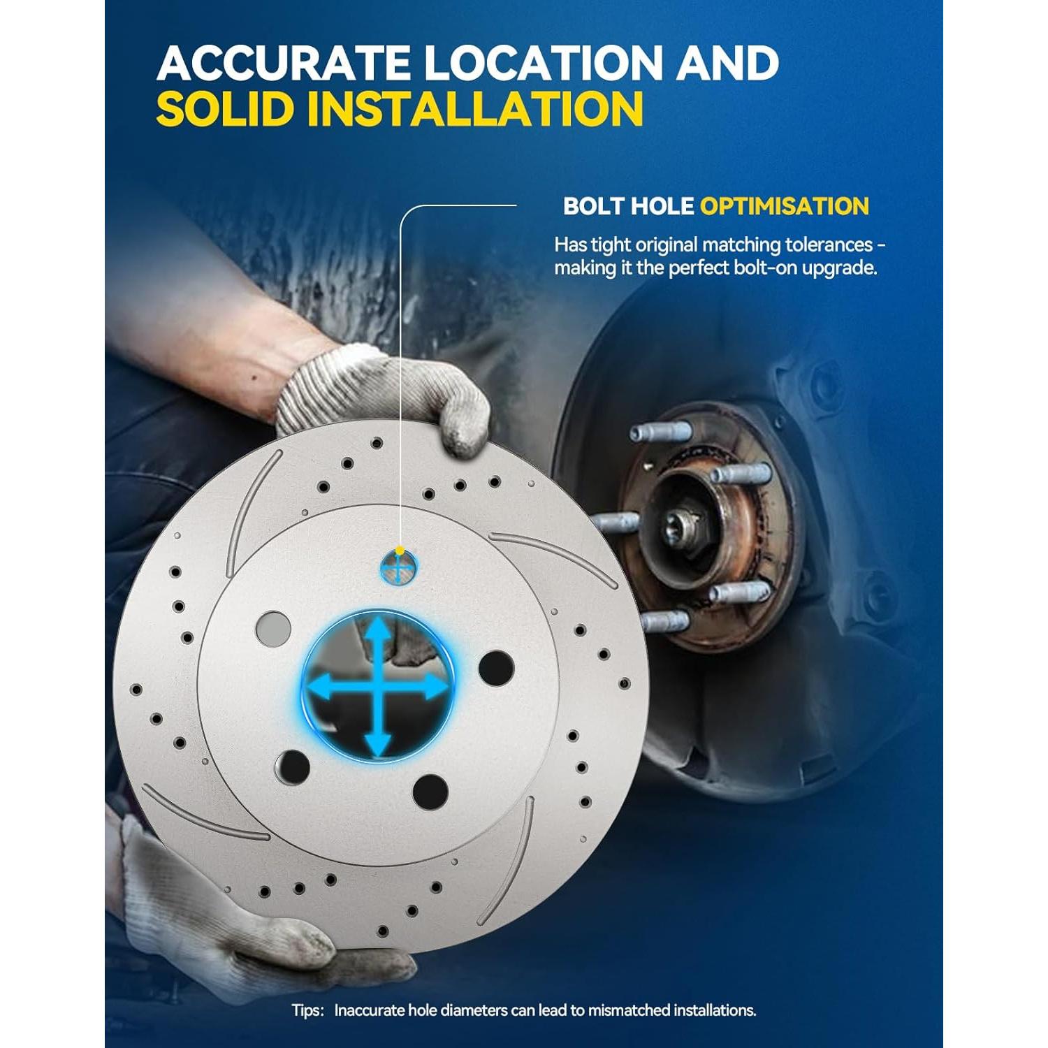 Kit de Freno Delantero PHILTOP para Toyota 2004-2010 Sienna