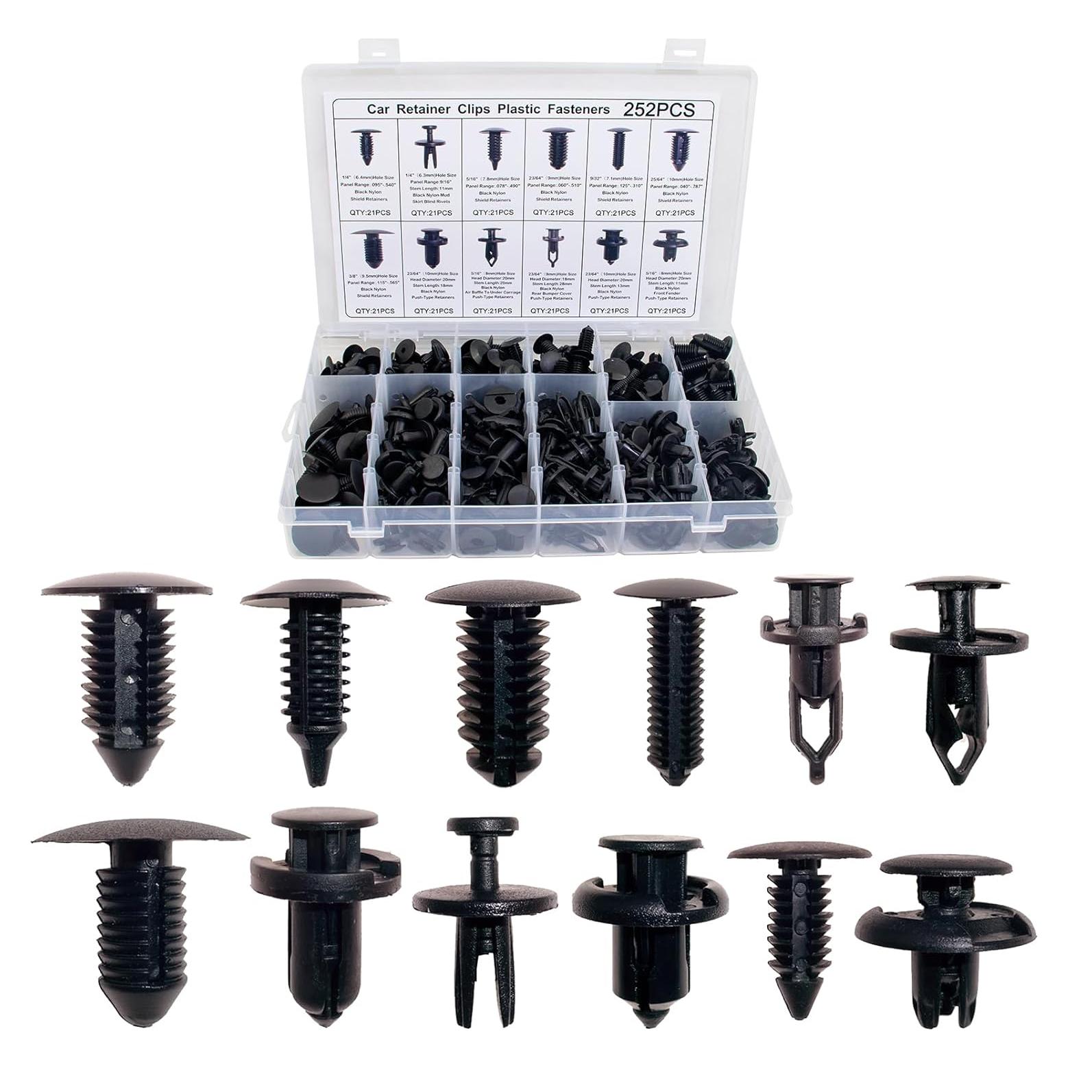 Kit de 252 Clips de Retención Griine para Automóviles